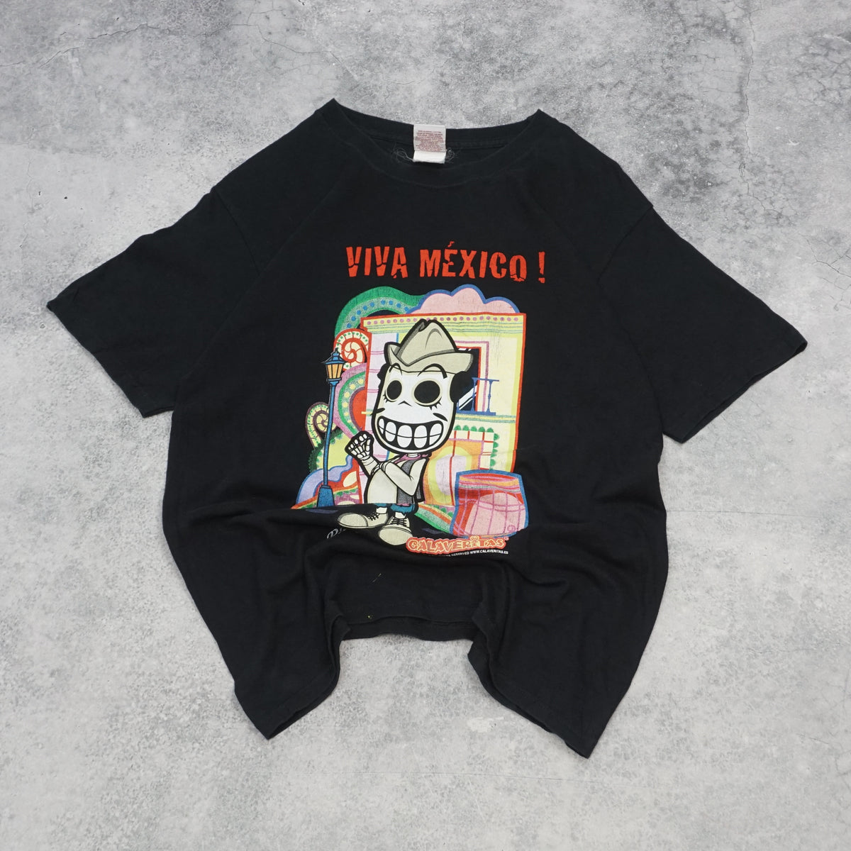2000s Calaveritas Viva Mexico Graphic T-Shirt