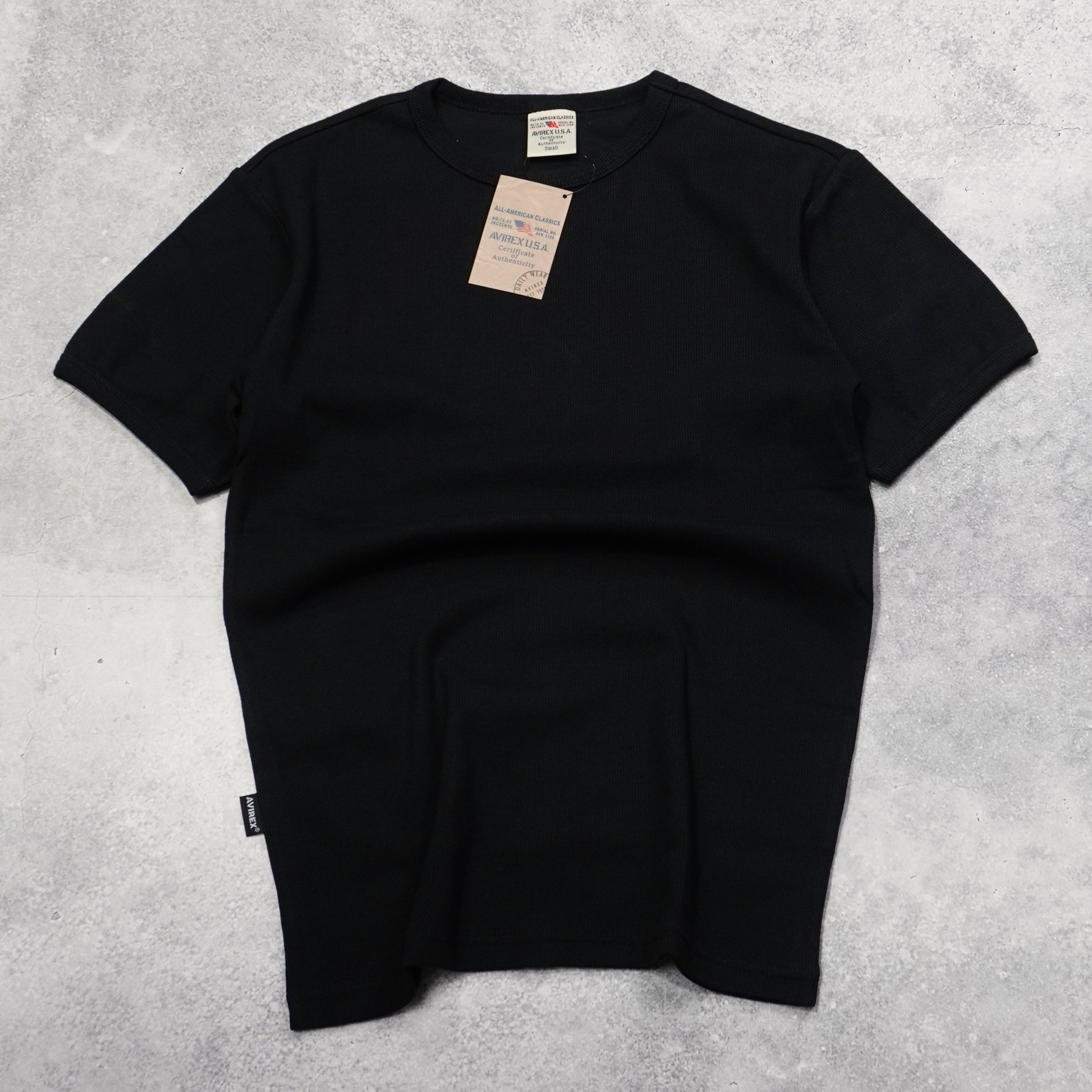 Avirex Ribbed Short Sleeve T-Shirt