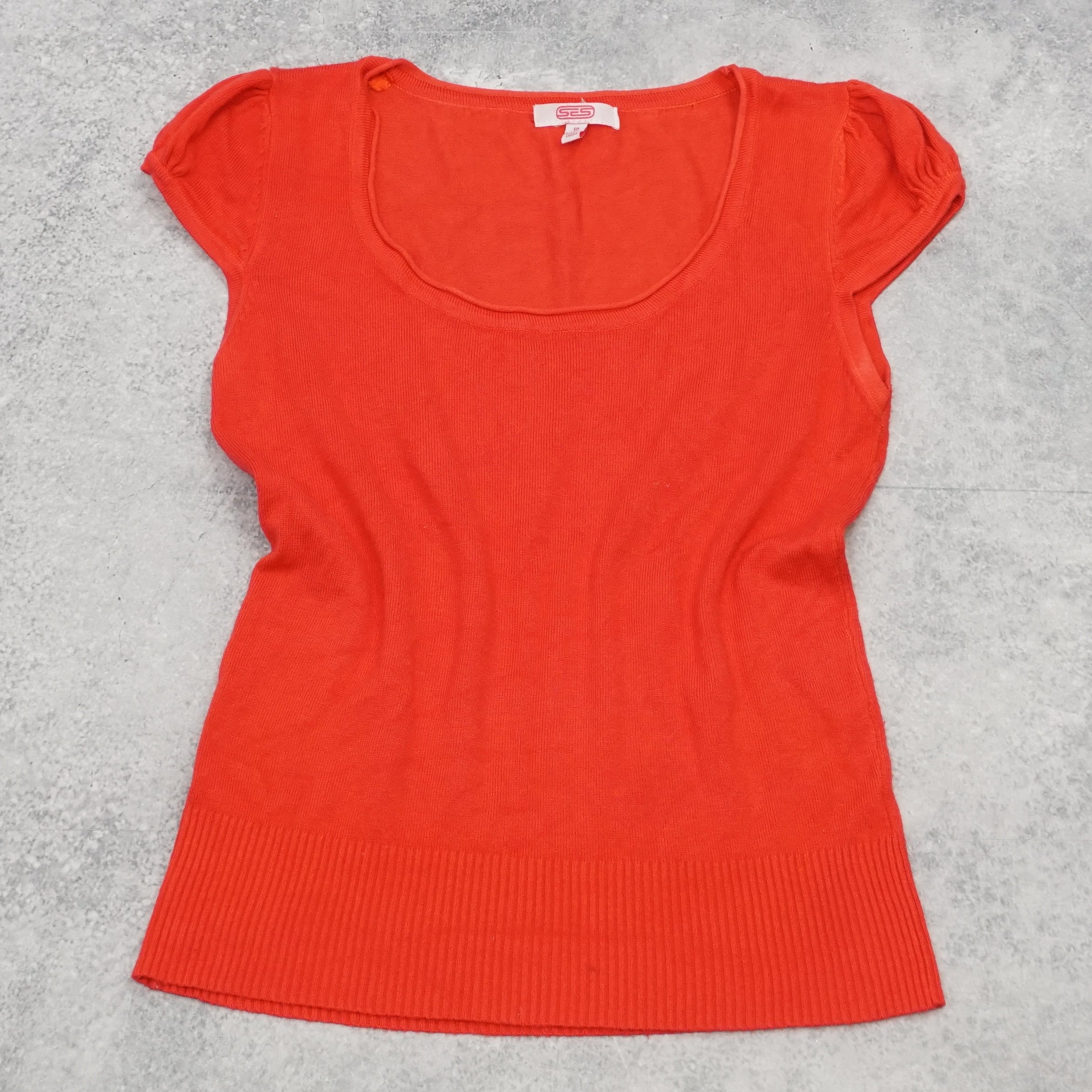 Ses Cap Sleeve Knit Top