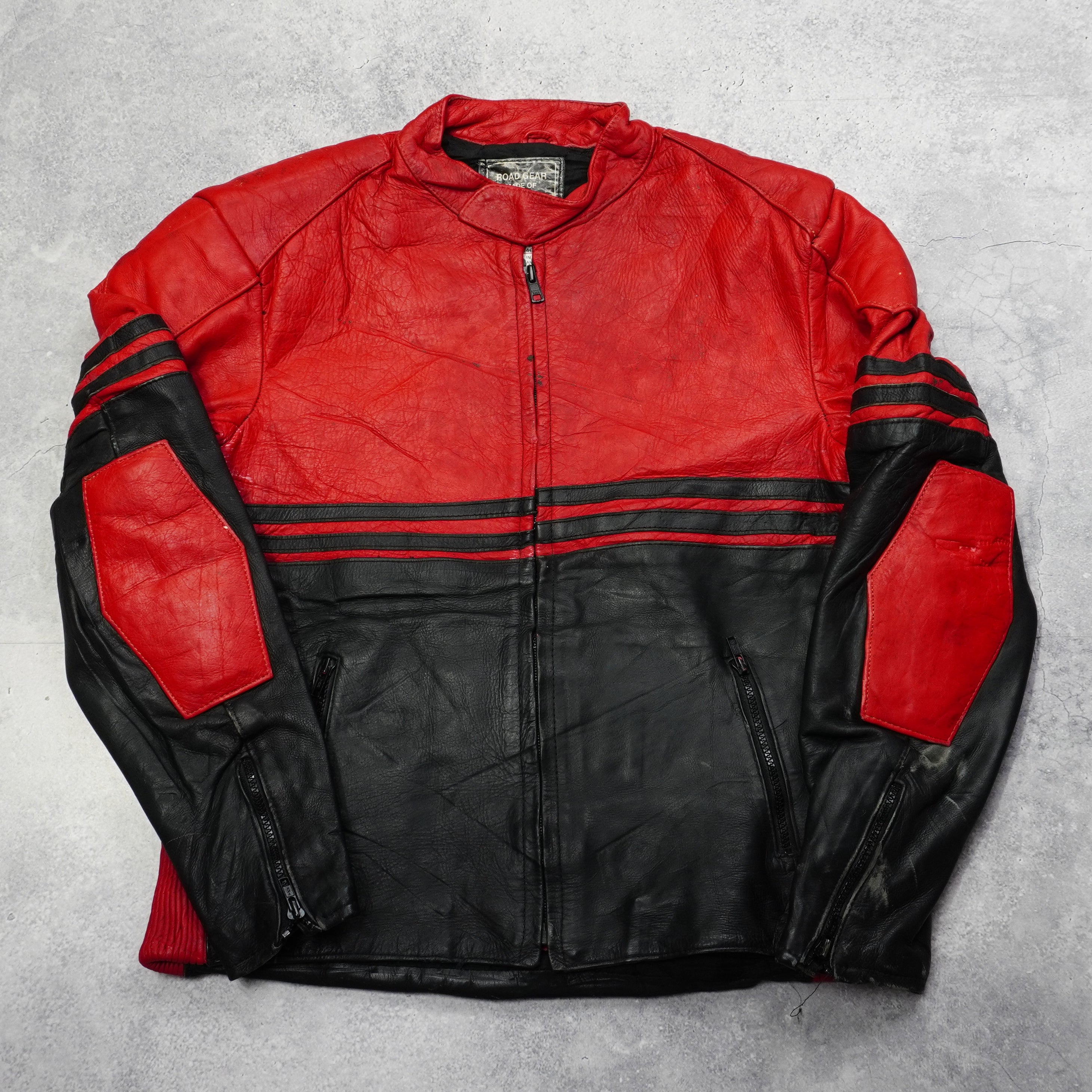 90s Road Gear Biker Leather Jacket