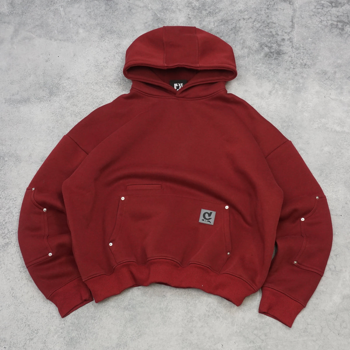 Cloudex Boxy Rivet Hoodie
