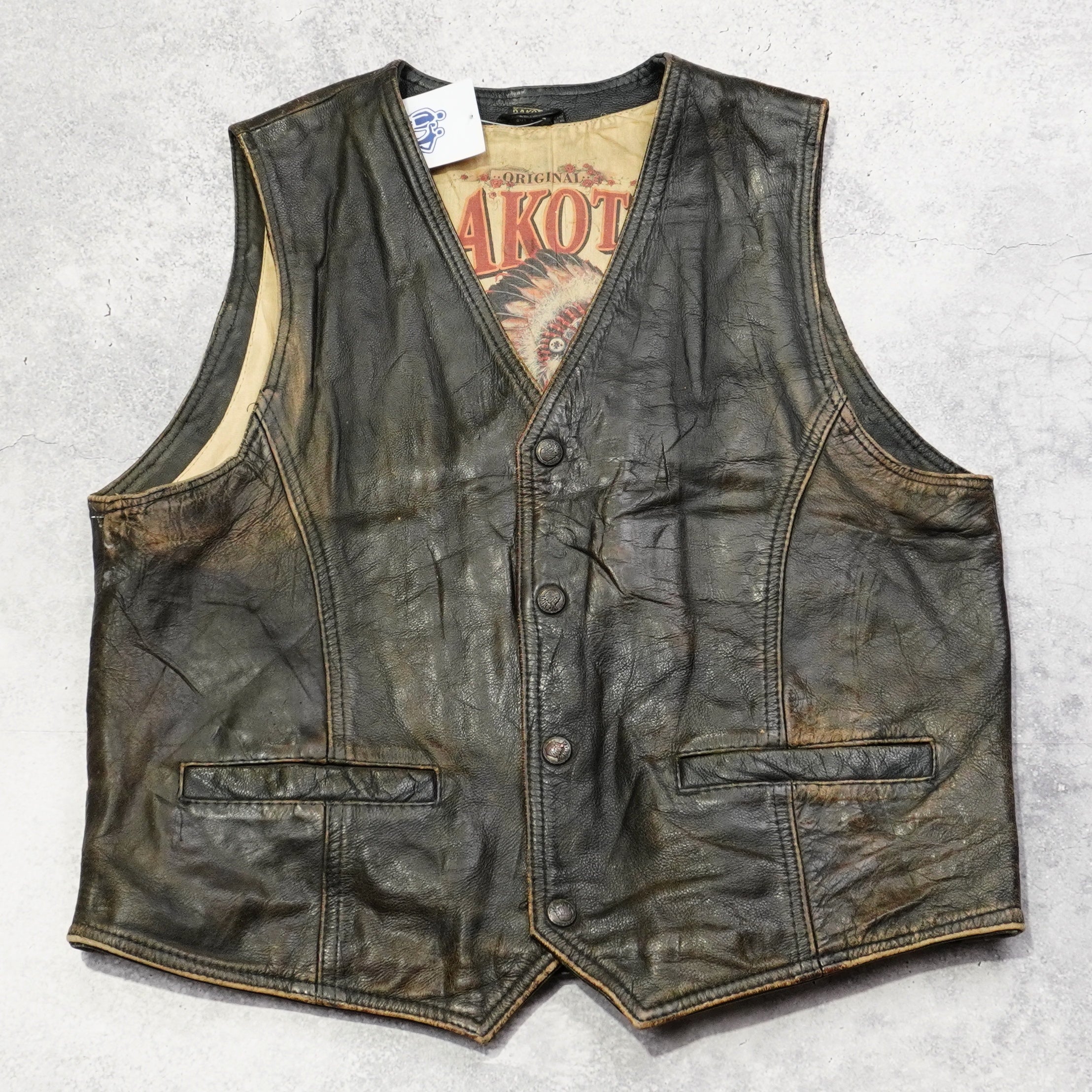 80s Dakota Leather Vest