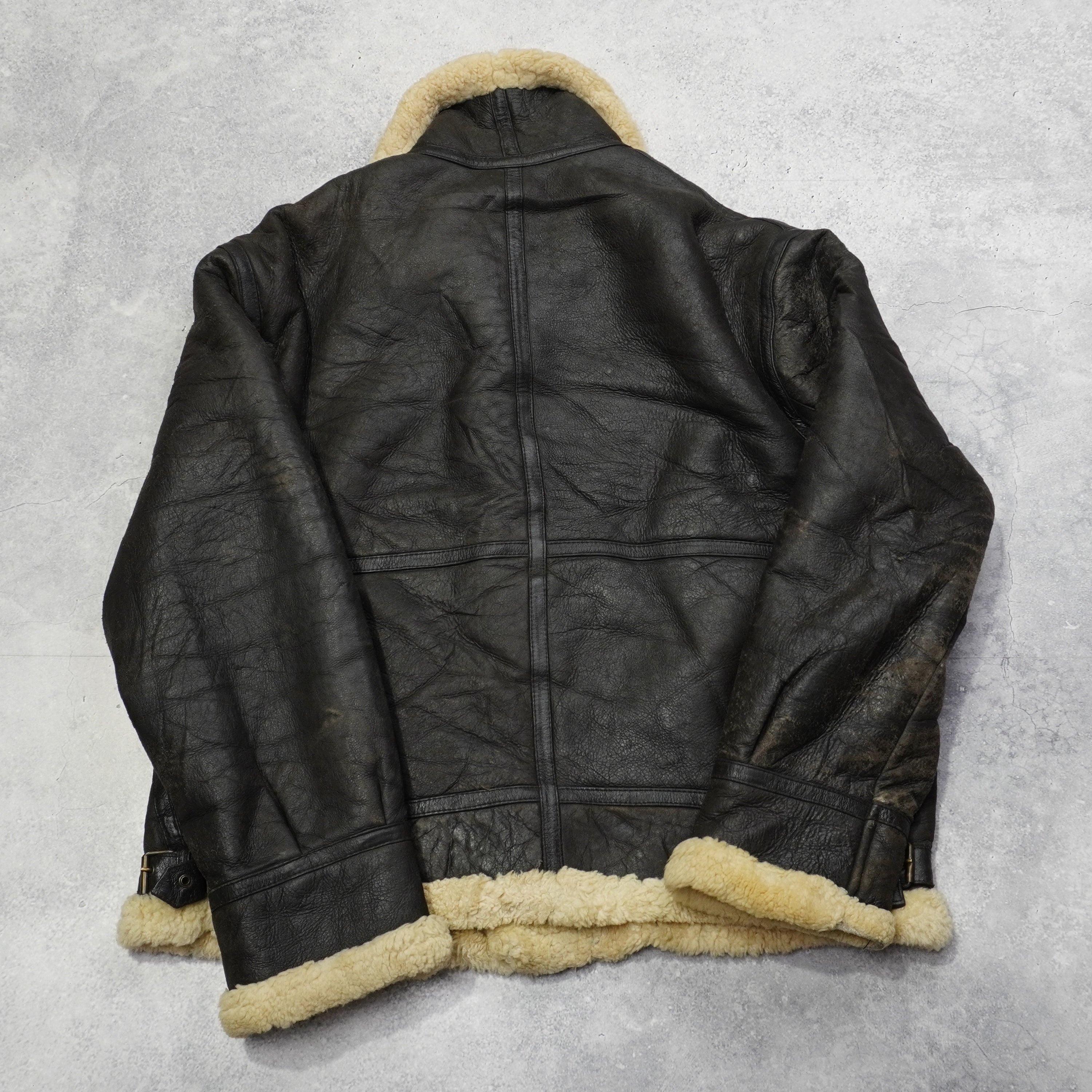 90s Shearling Leather Jacket