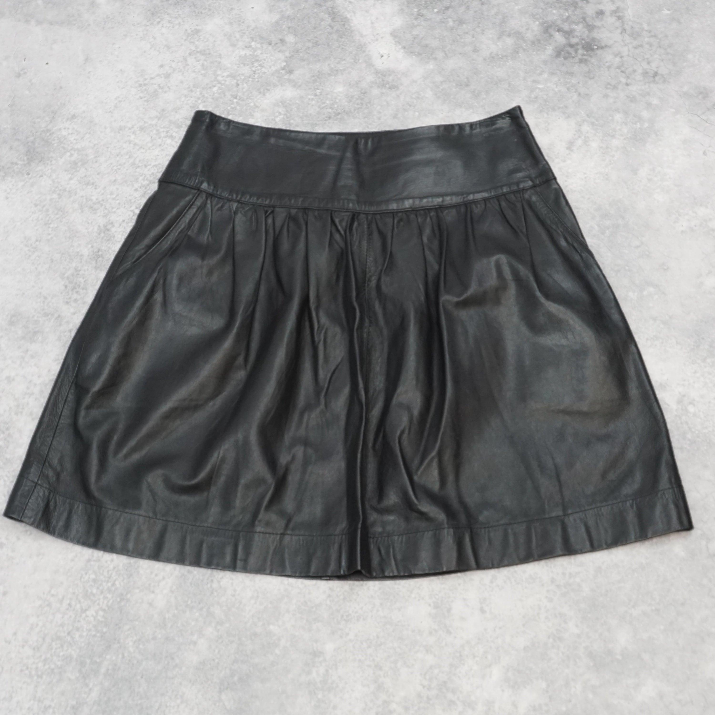 Aje. Leather Pleated Skirt