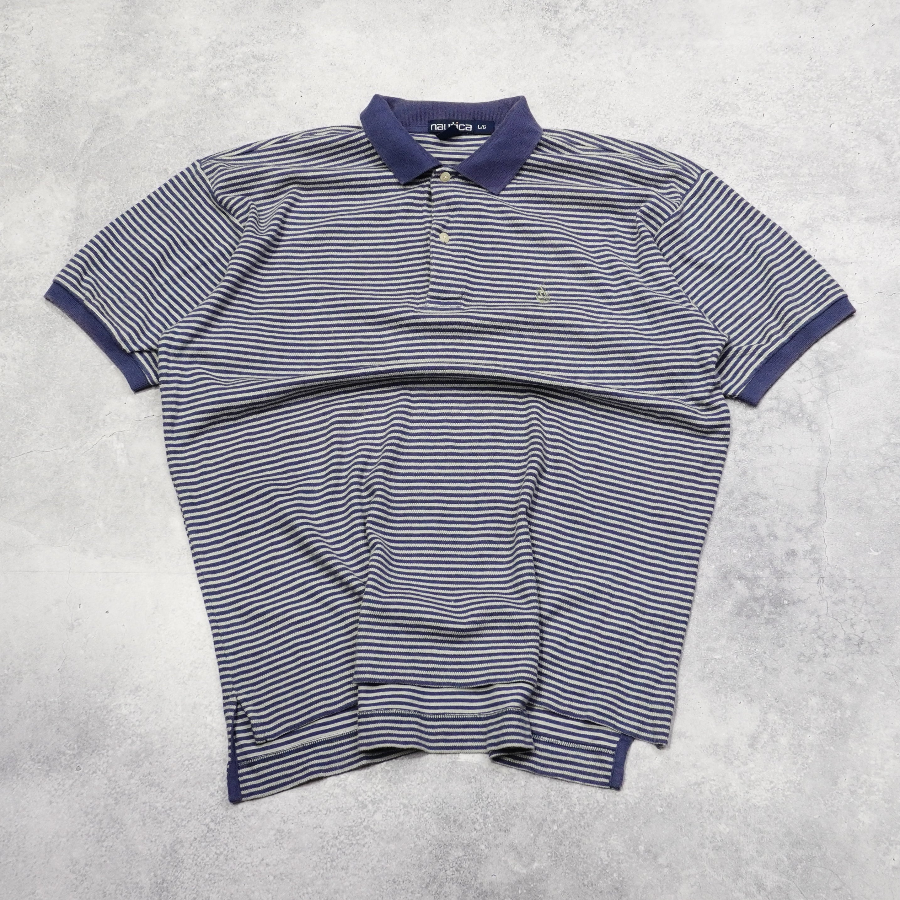 2000s Nautica Striped Polo