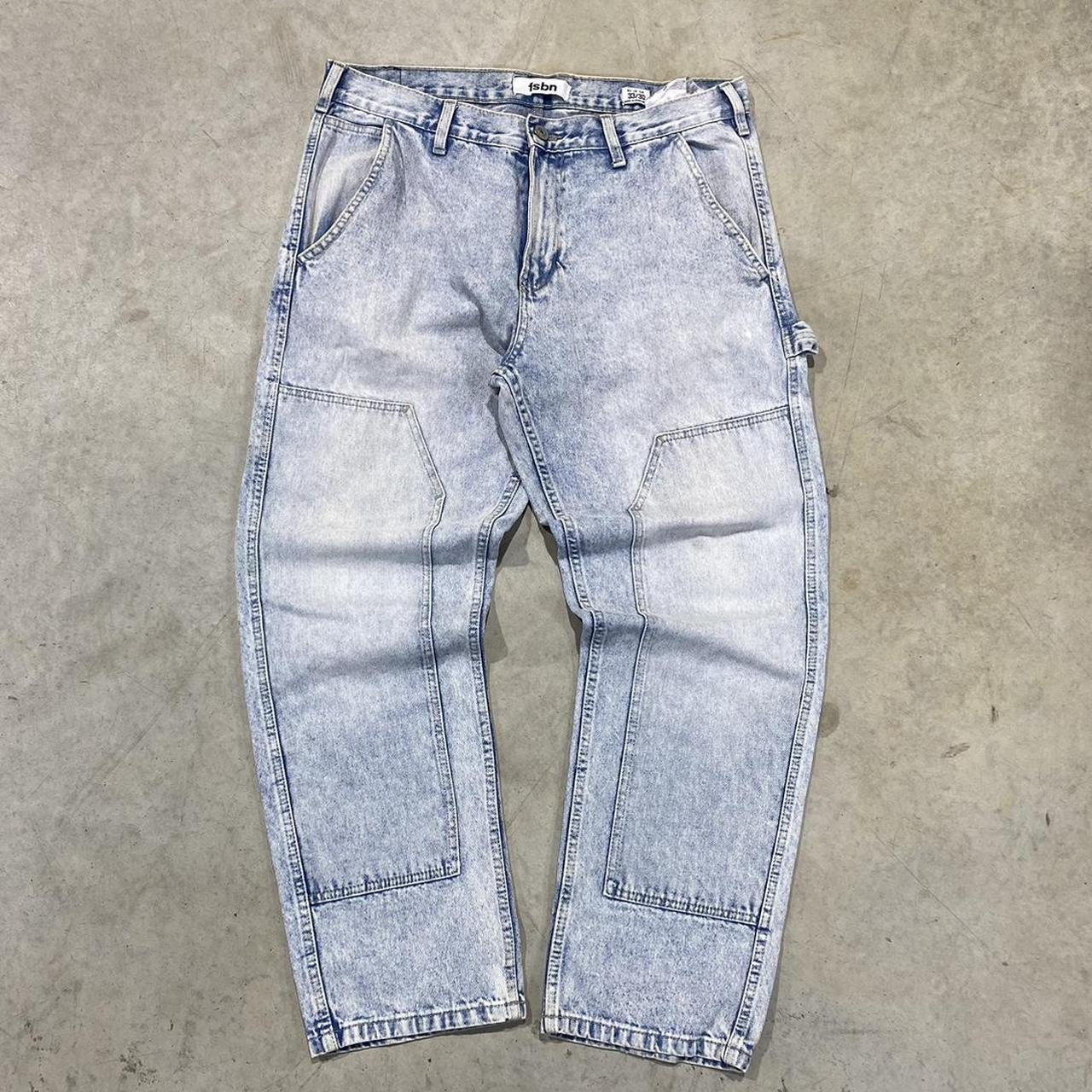 2000s fsbn Double Knee Baggy Jeans Carpenter