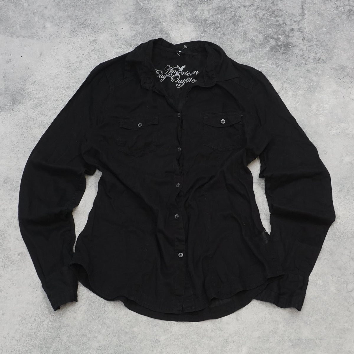 2000s American Eagle Sheer Button Up