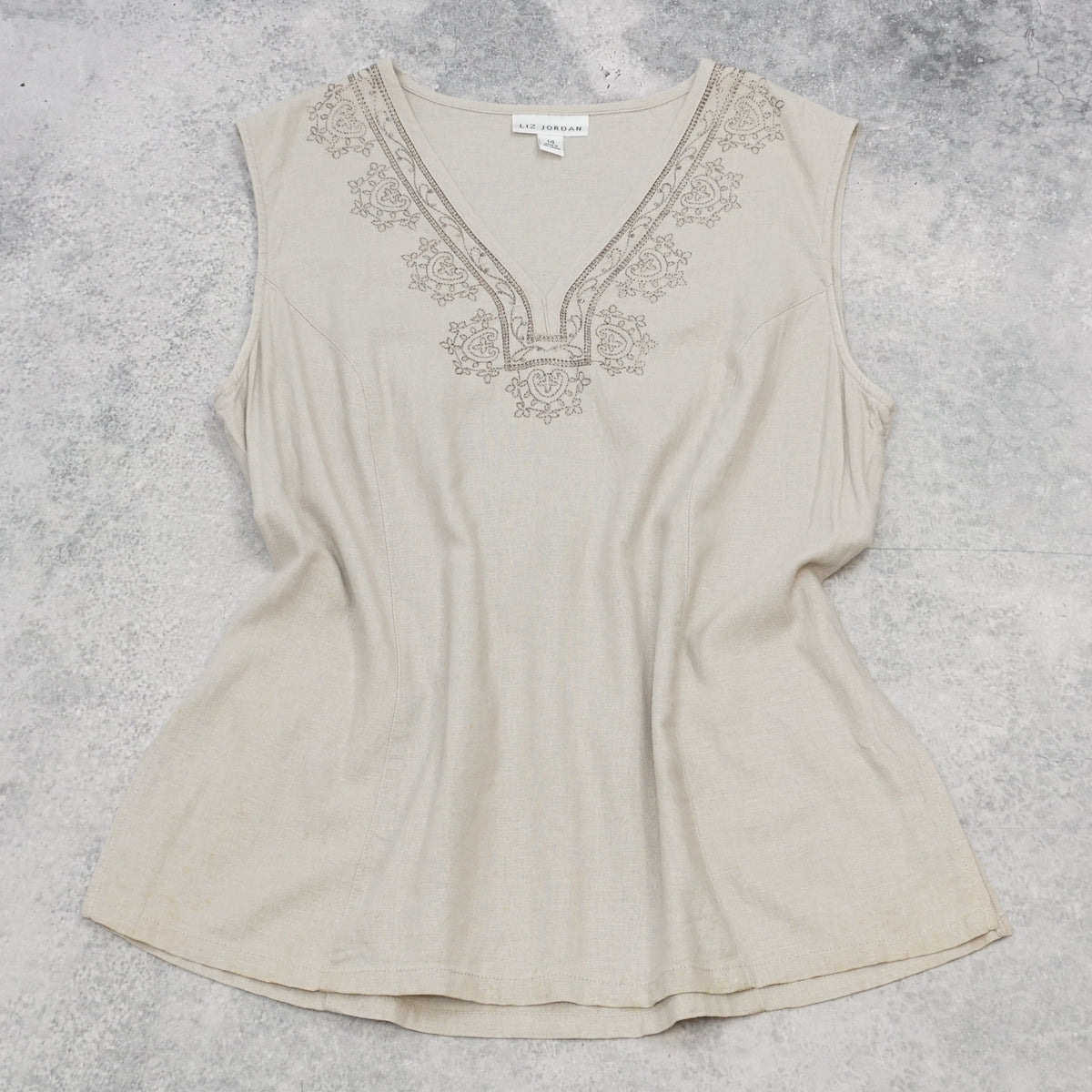 Liz Jordan V-Neck Top