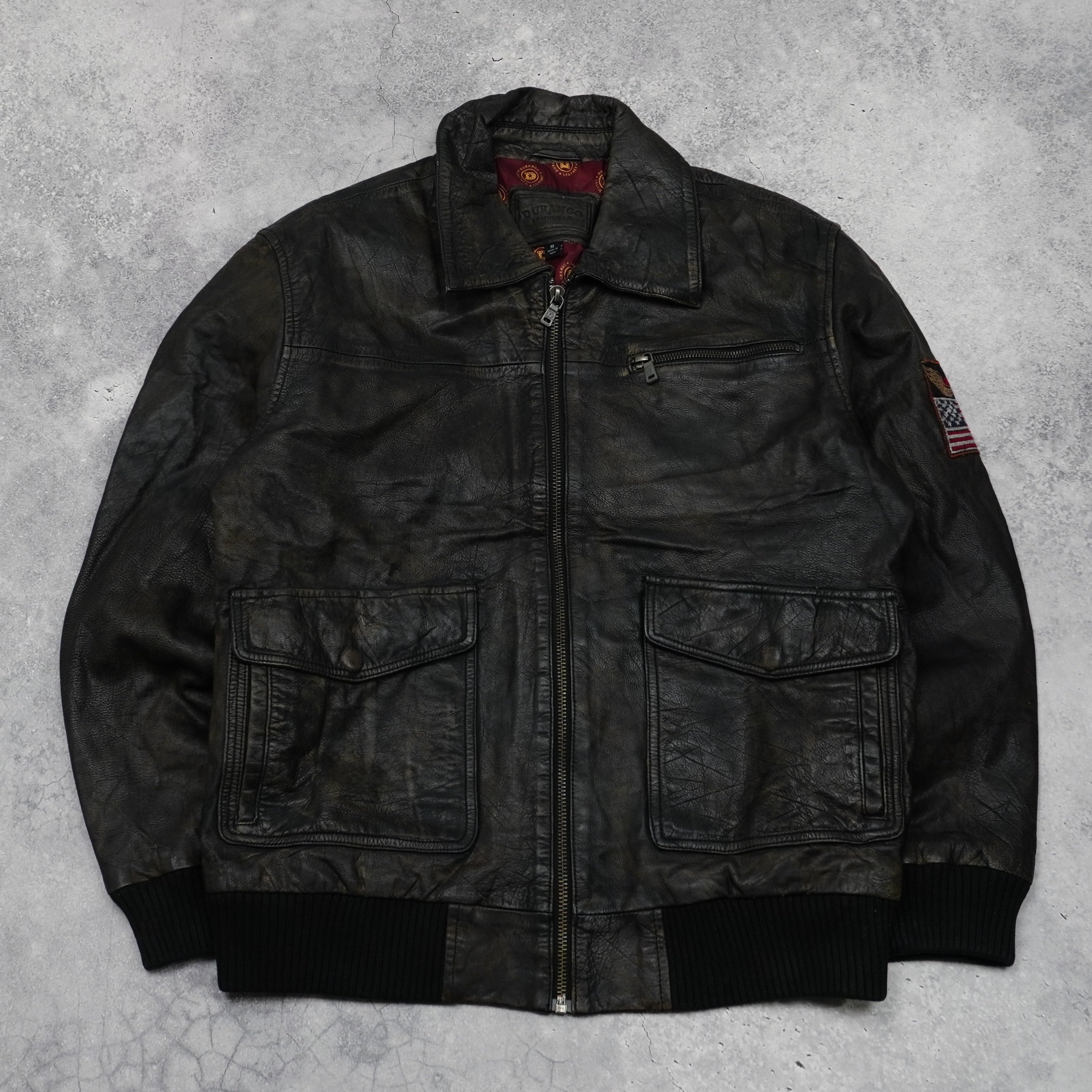 2000s Durango Aviator Leather Jacket