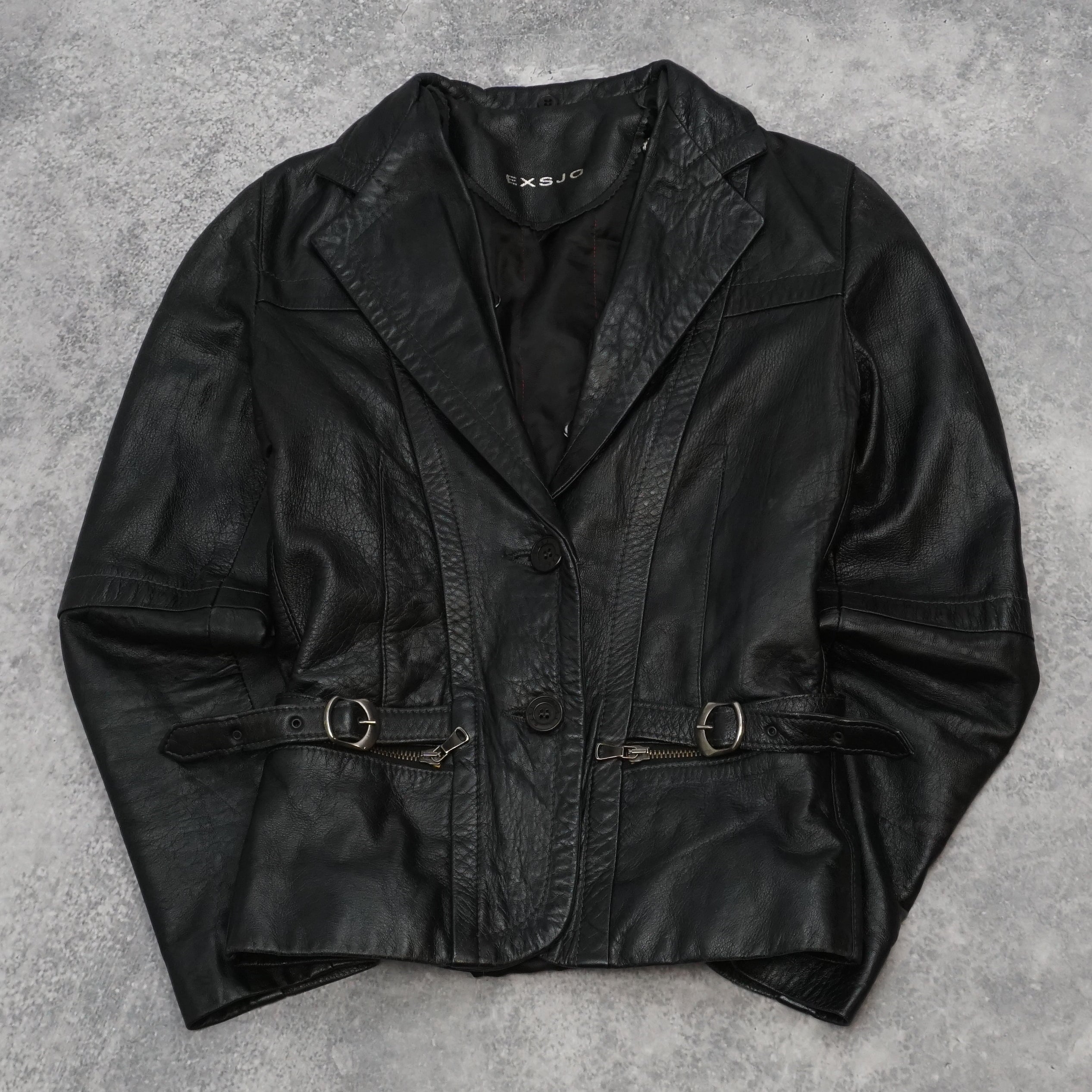 2000s Exsjo Leather Jacket