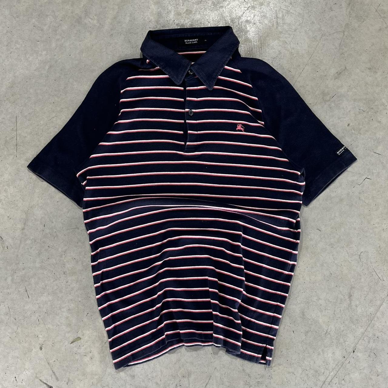 90s Burberry Striped Polo