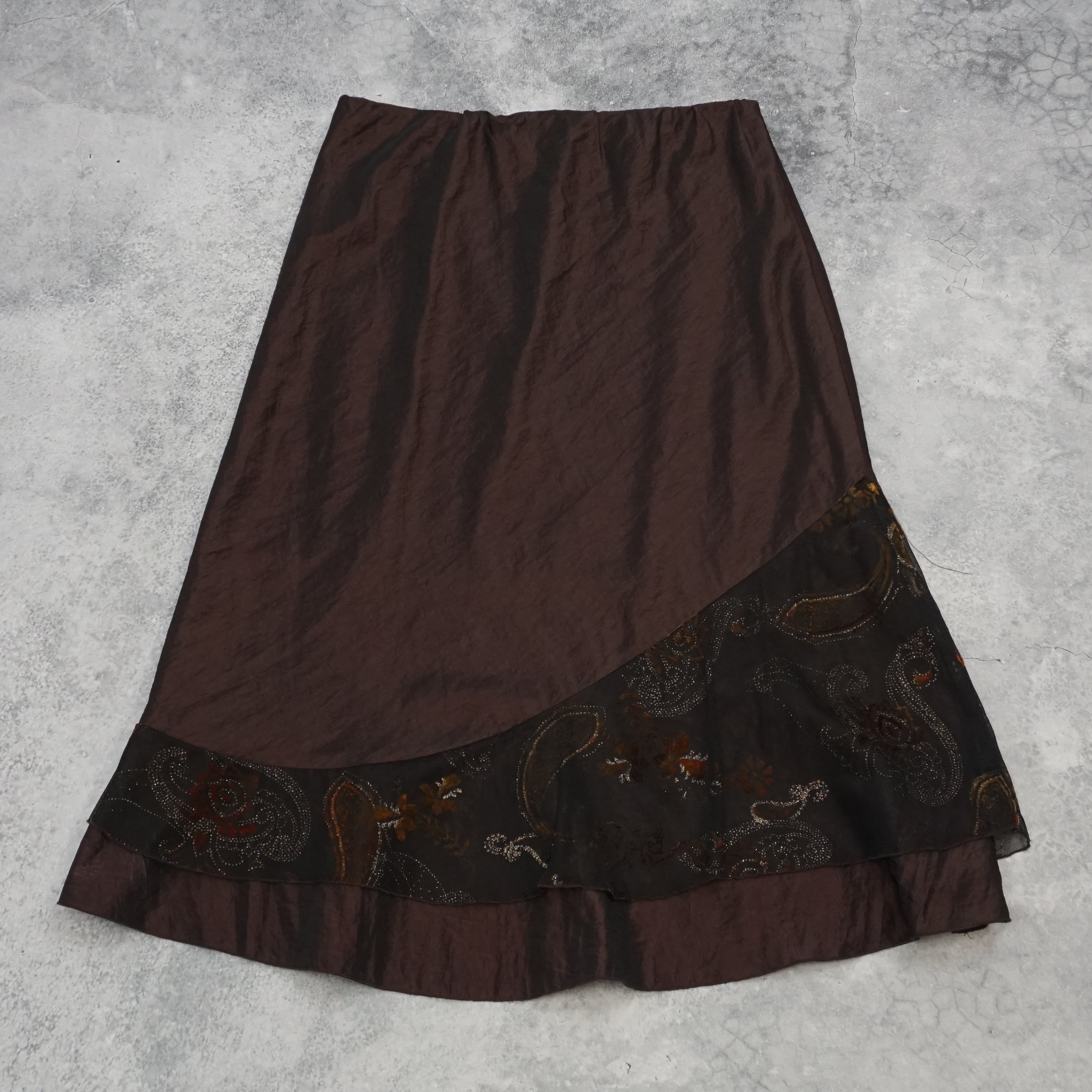 Unbranded  Embroidered Hem Skirt