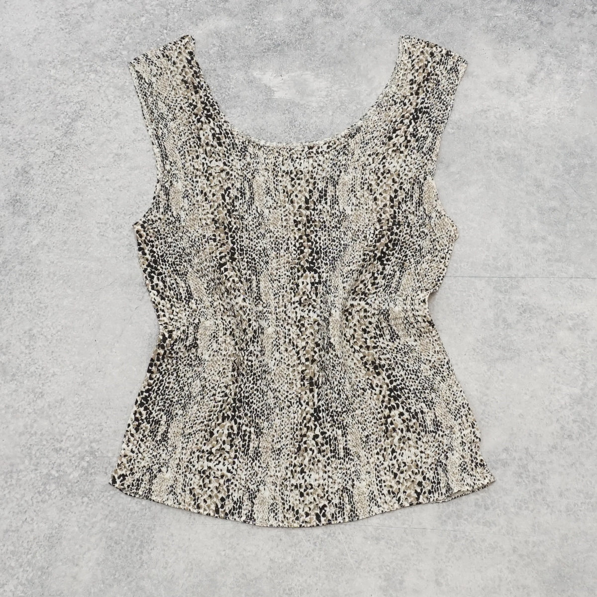 90s E.K Designs Snakeskin Print Top