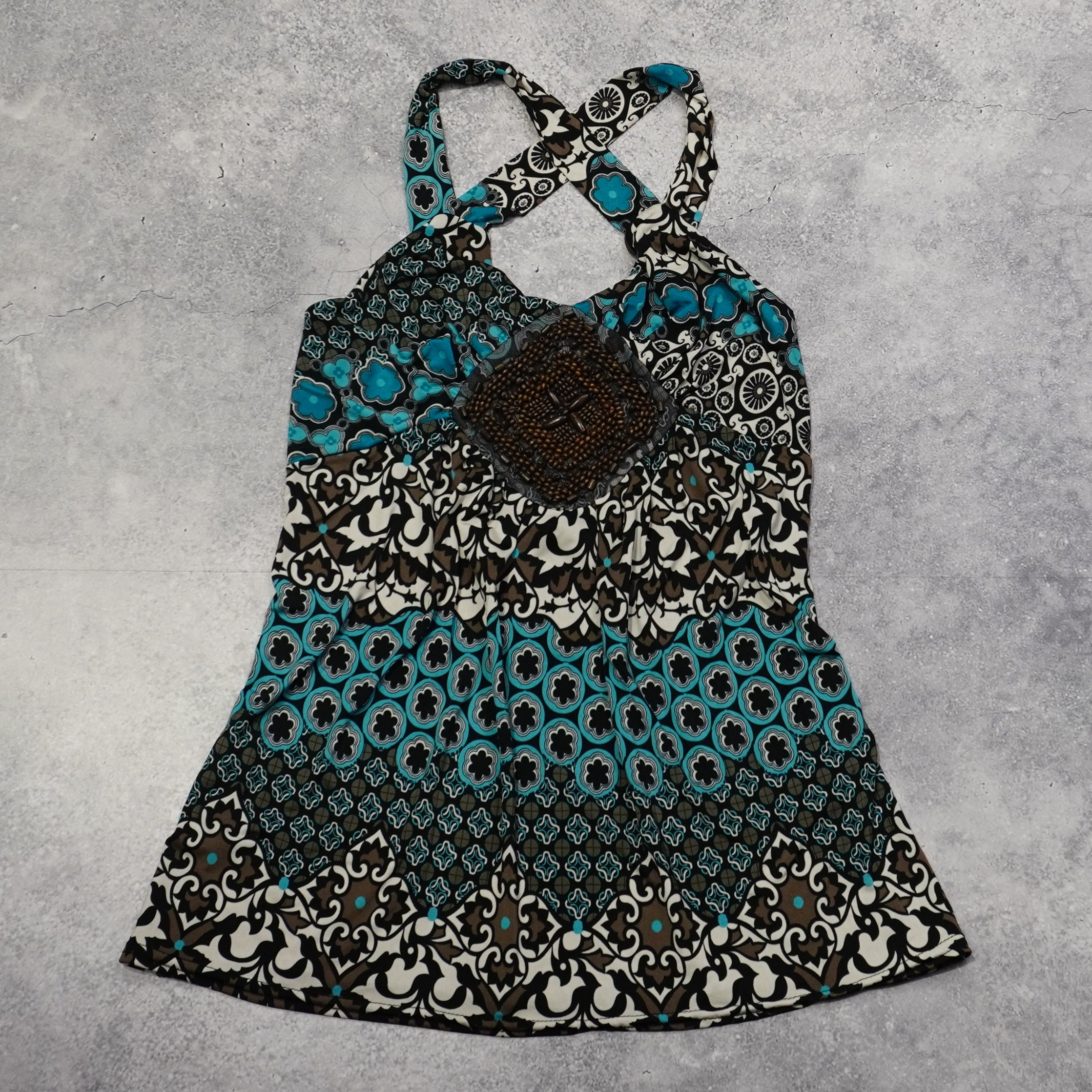 Exquiss's Embellished Patterned Top