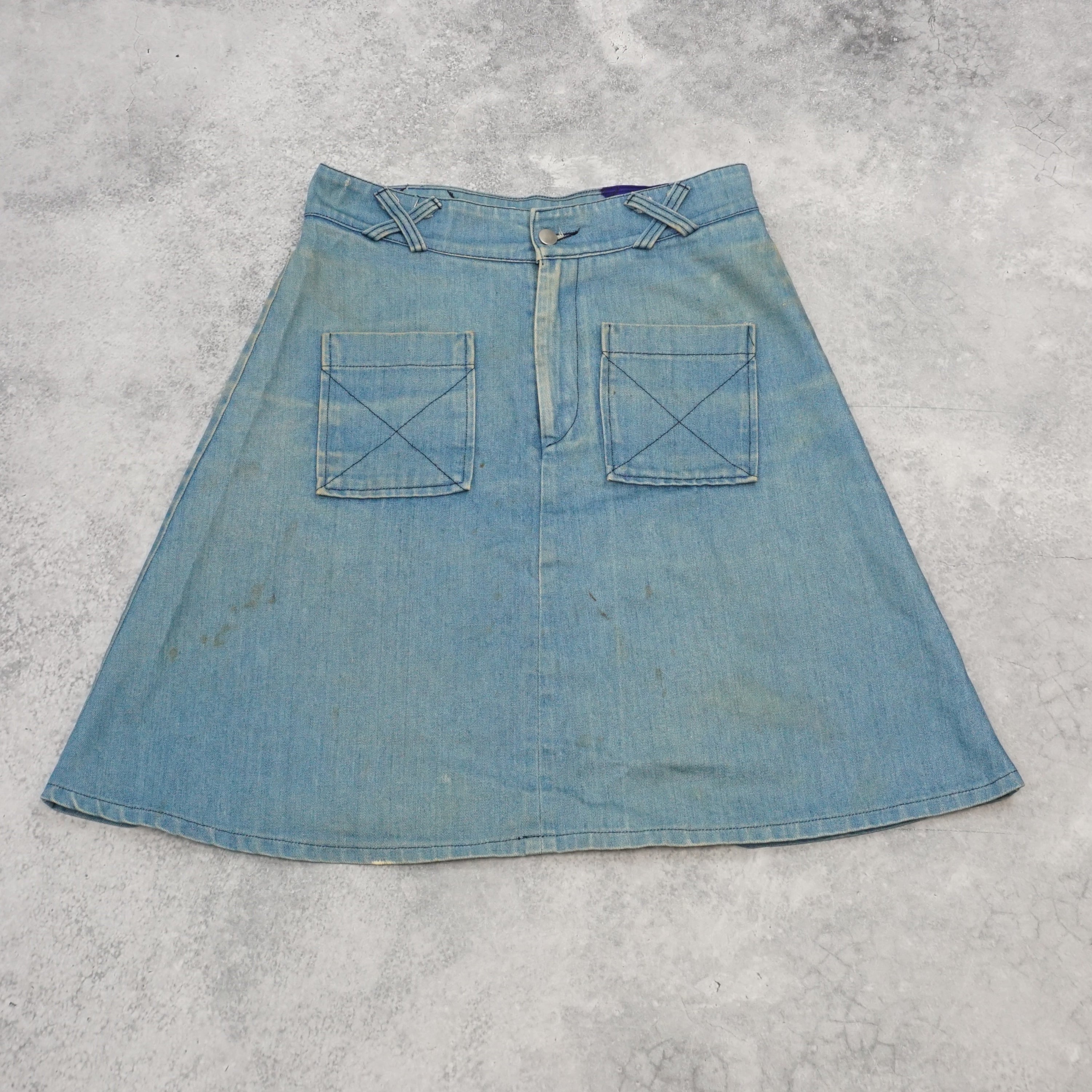 90s Dragstar Denim Mini Skirt