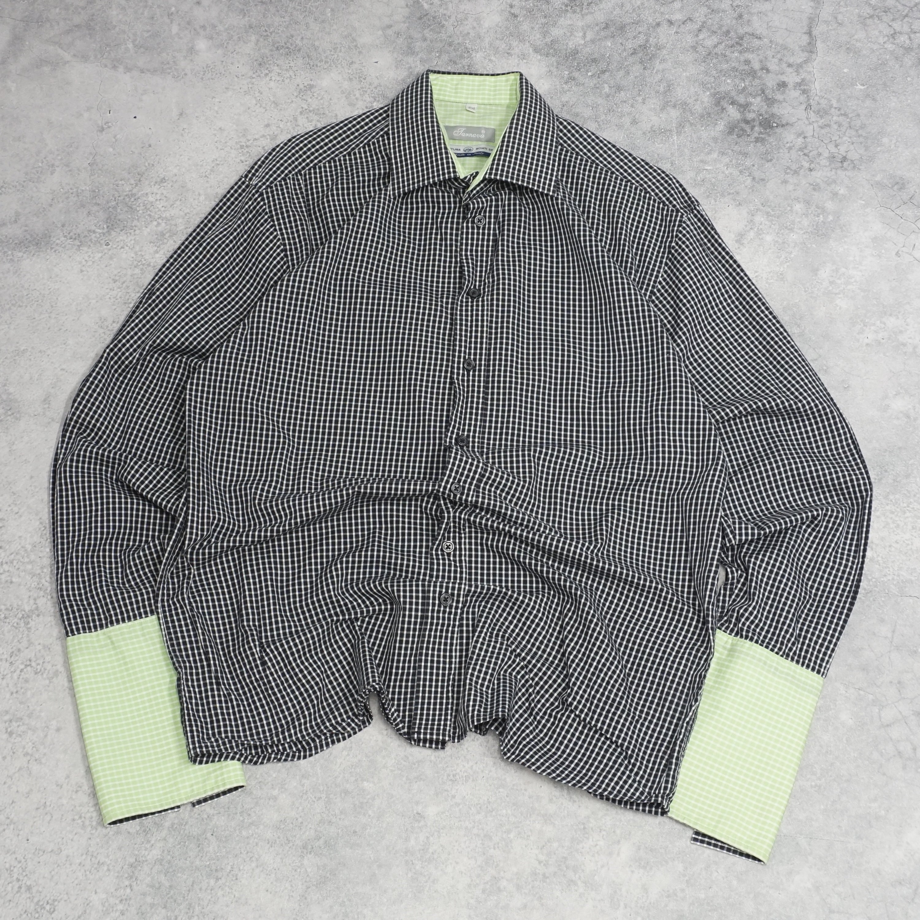 Tarnava Check Contrast Cuff Shirt