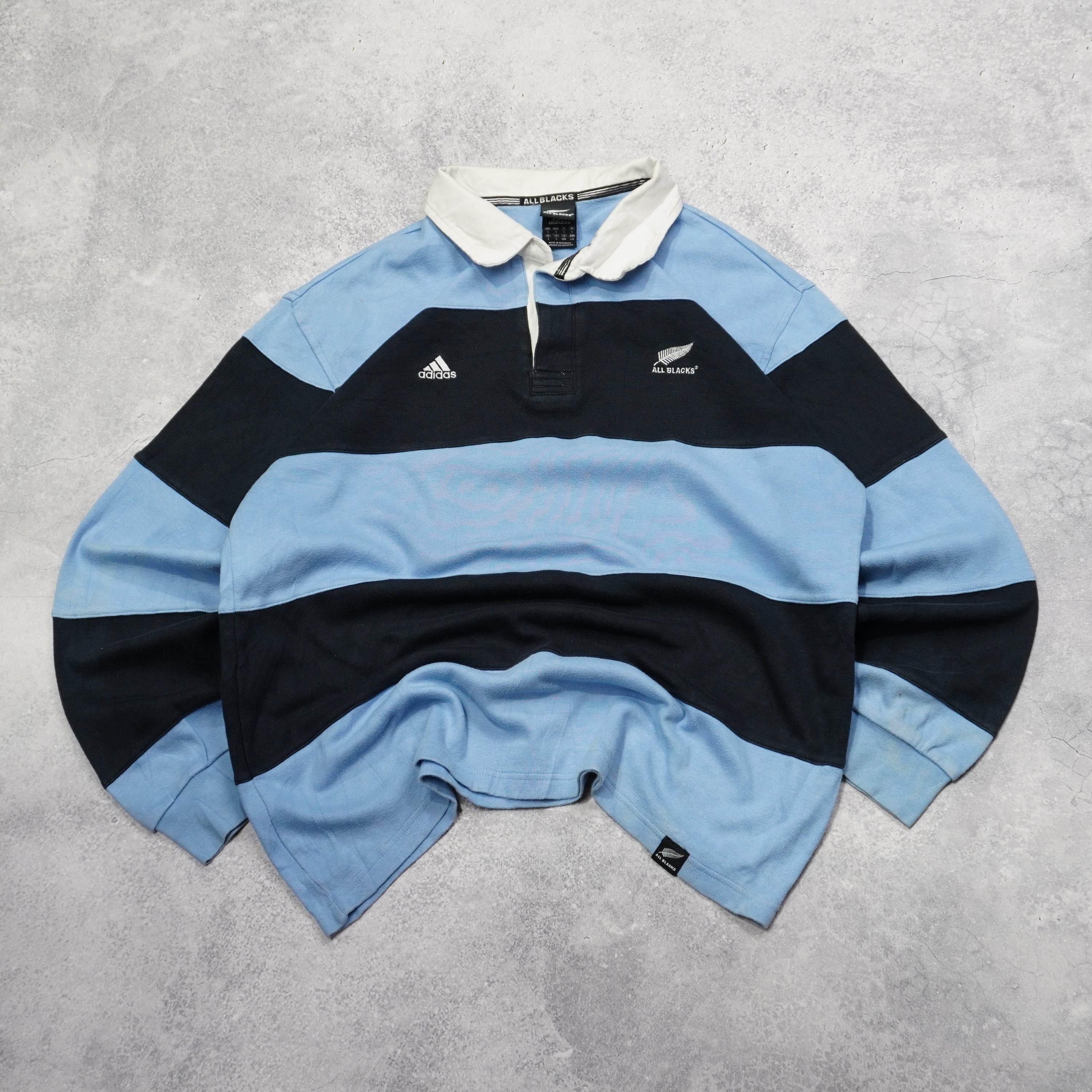 2000s Adidas All Blacks Rugby Polo