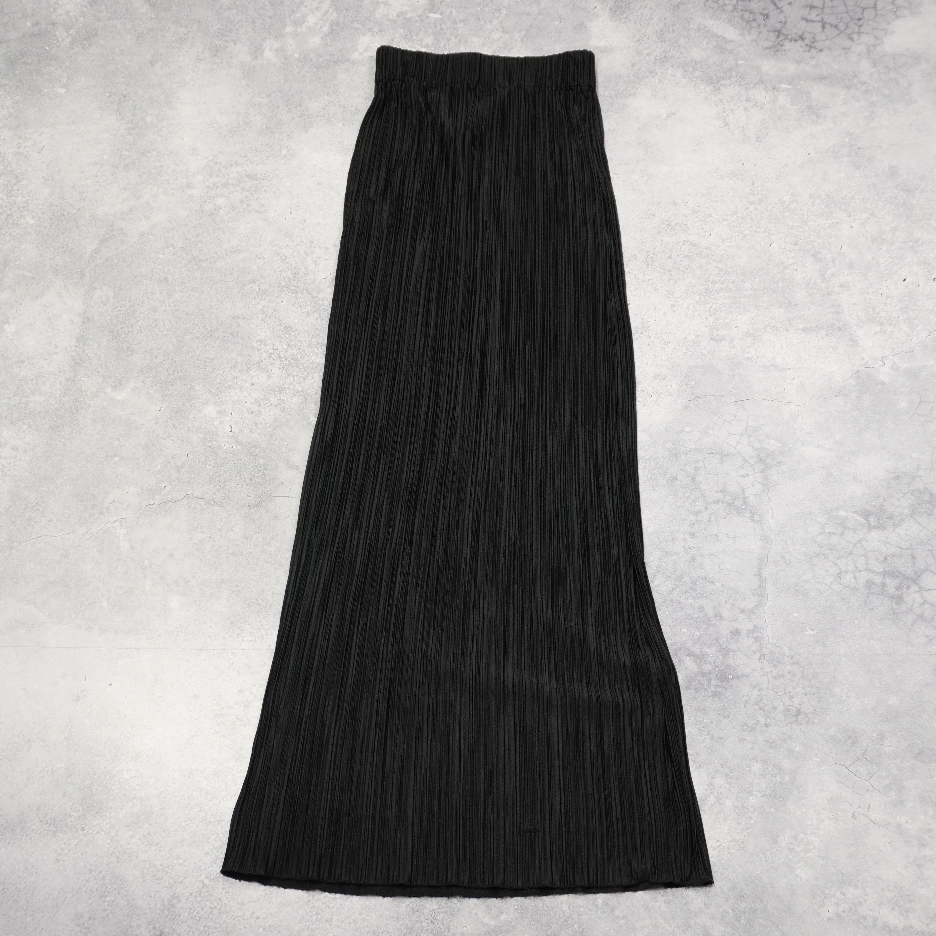 Charcoal Maxi Pleated Skirt