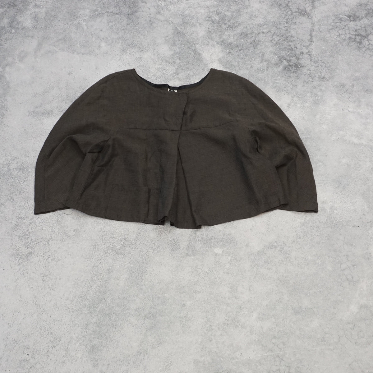 Olive Flared Top Cape