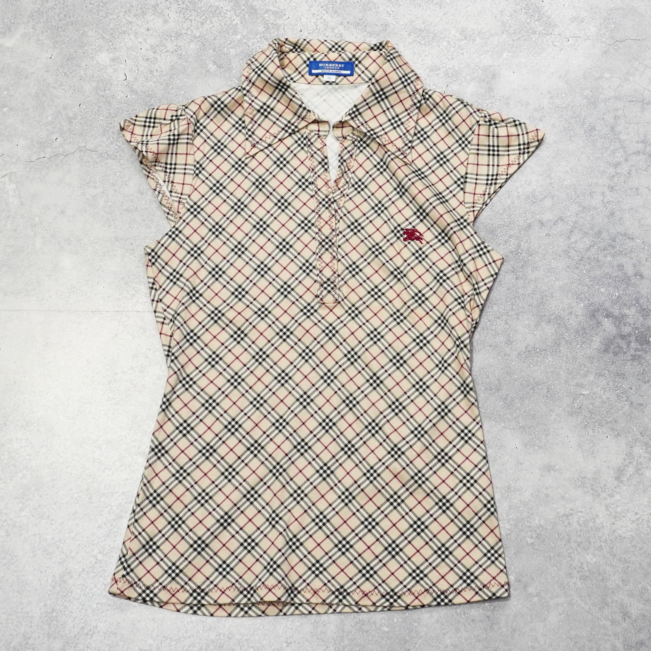 2000s Burberry Nova Check Polo