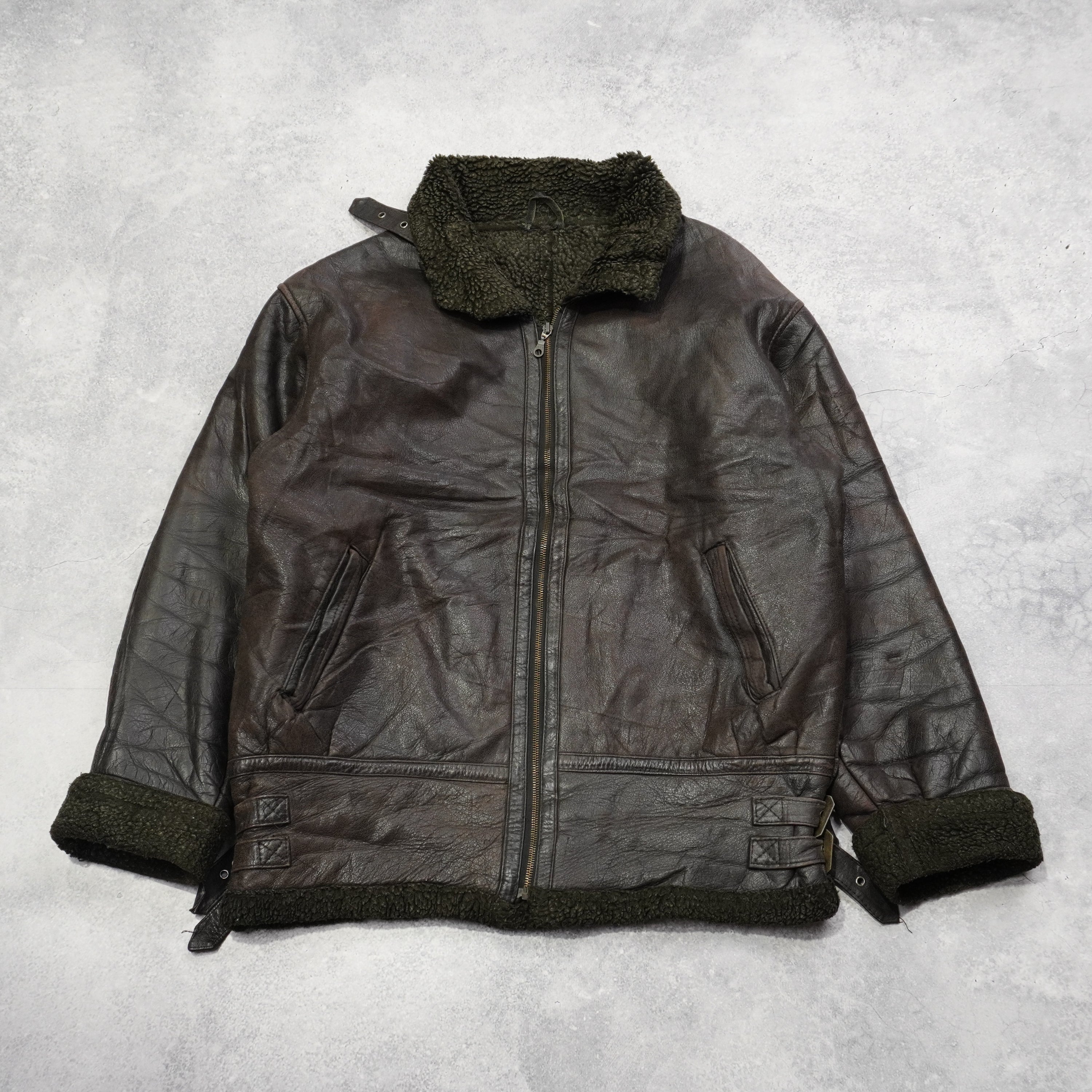 90s Shin Sung B-3 Leather Jacket