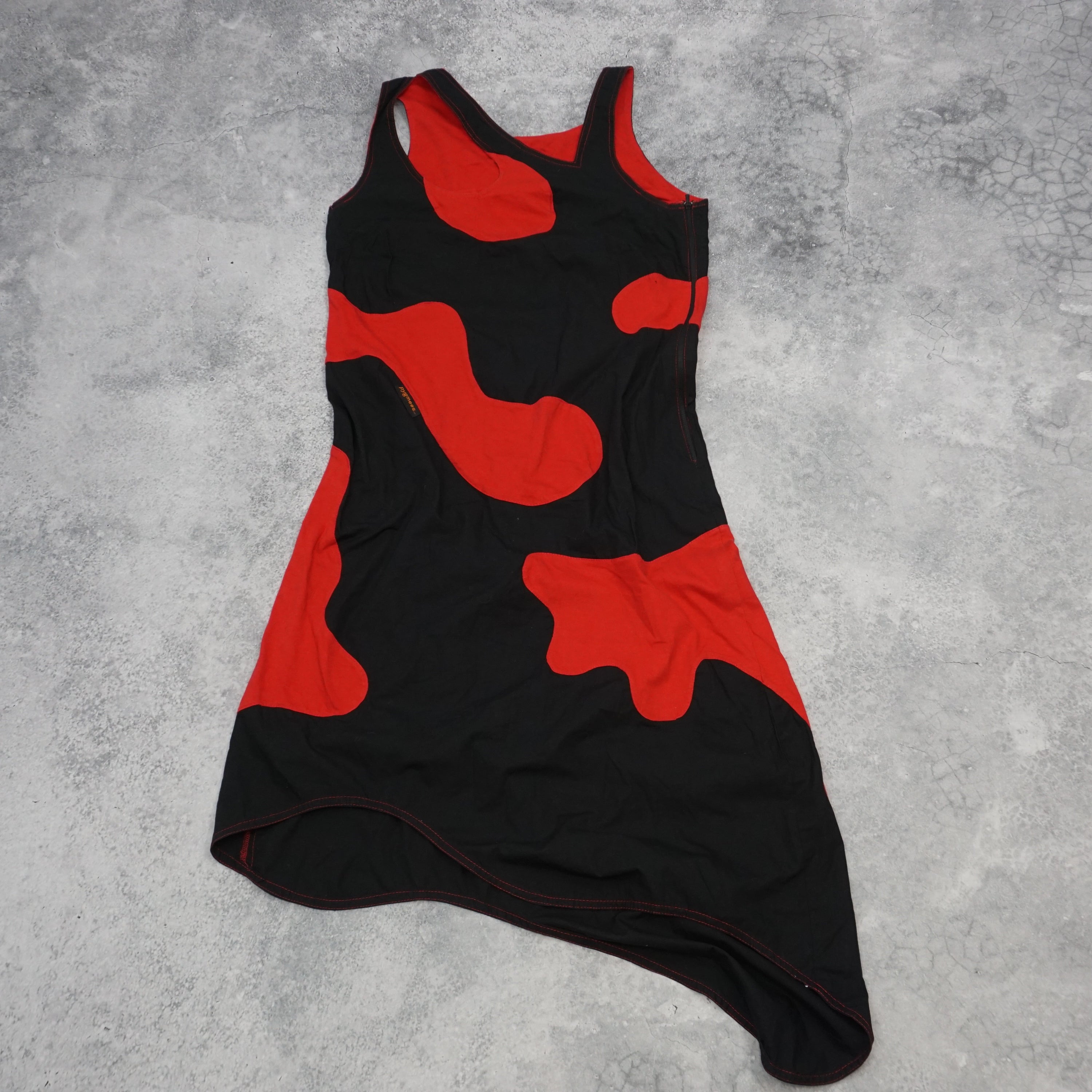 Pygmies Scoop Neck Abstract Dress