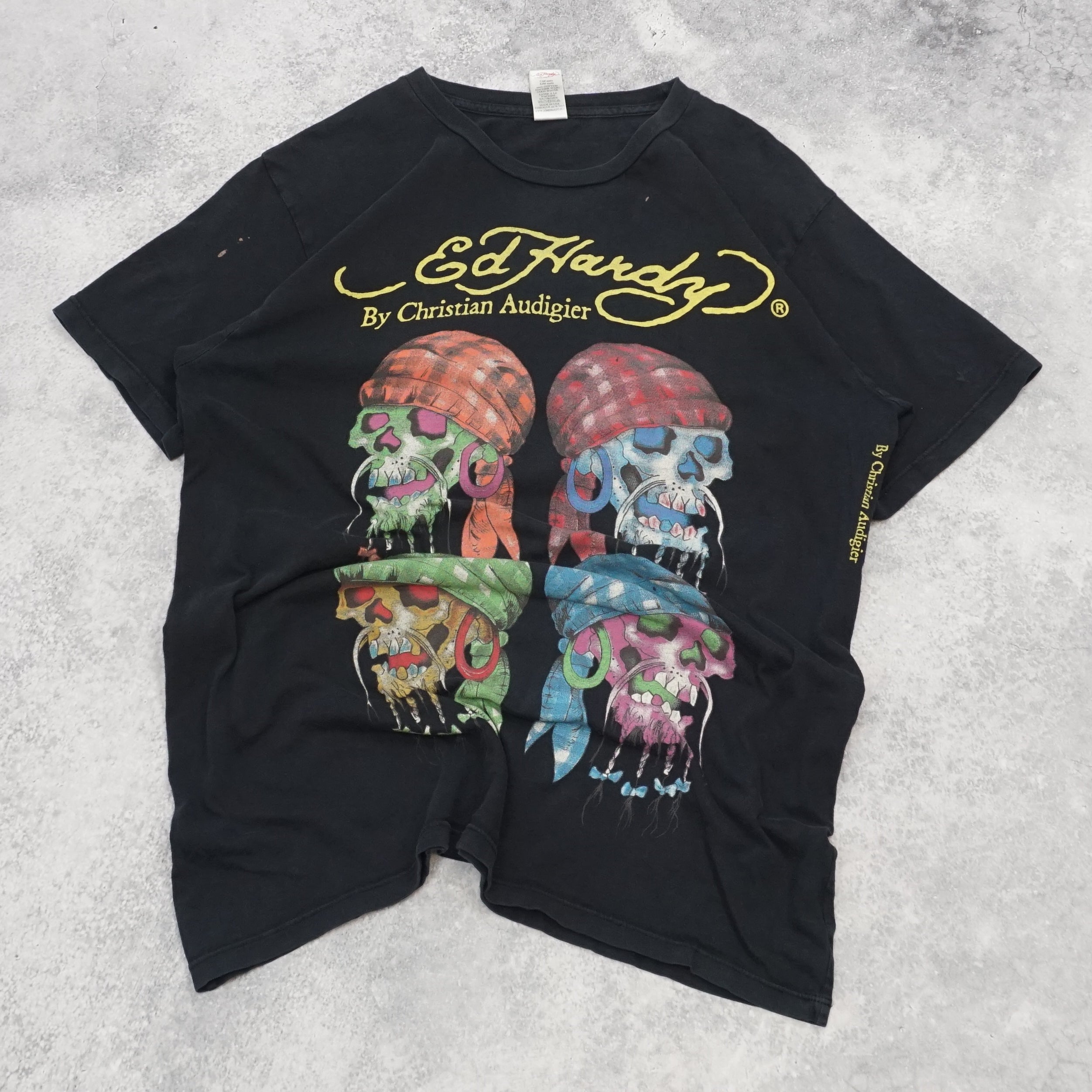2000s Ed Hardy Skull Graphic T-Shirt
