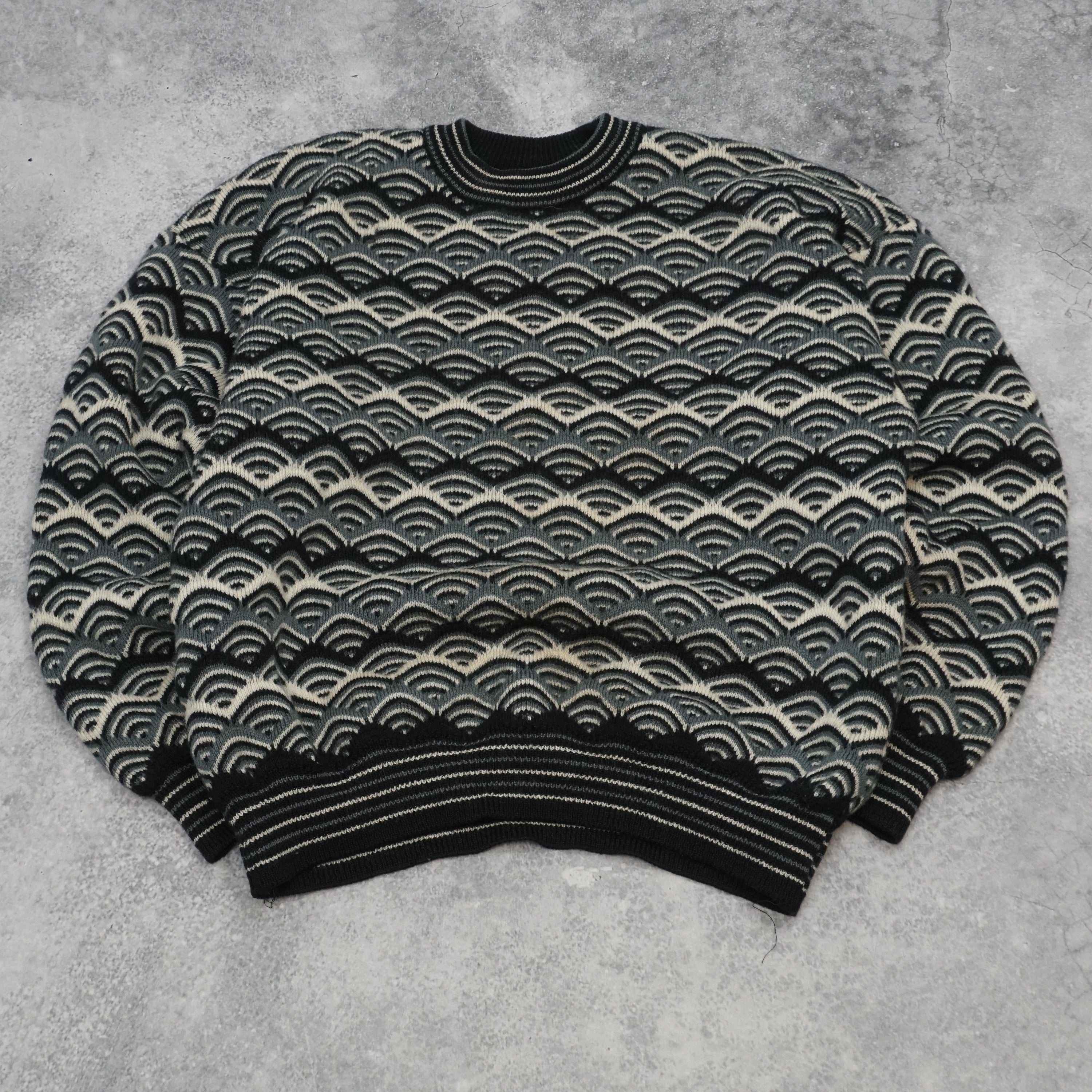 Coogi Pure Wool Patterned Sweater