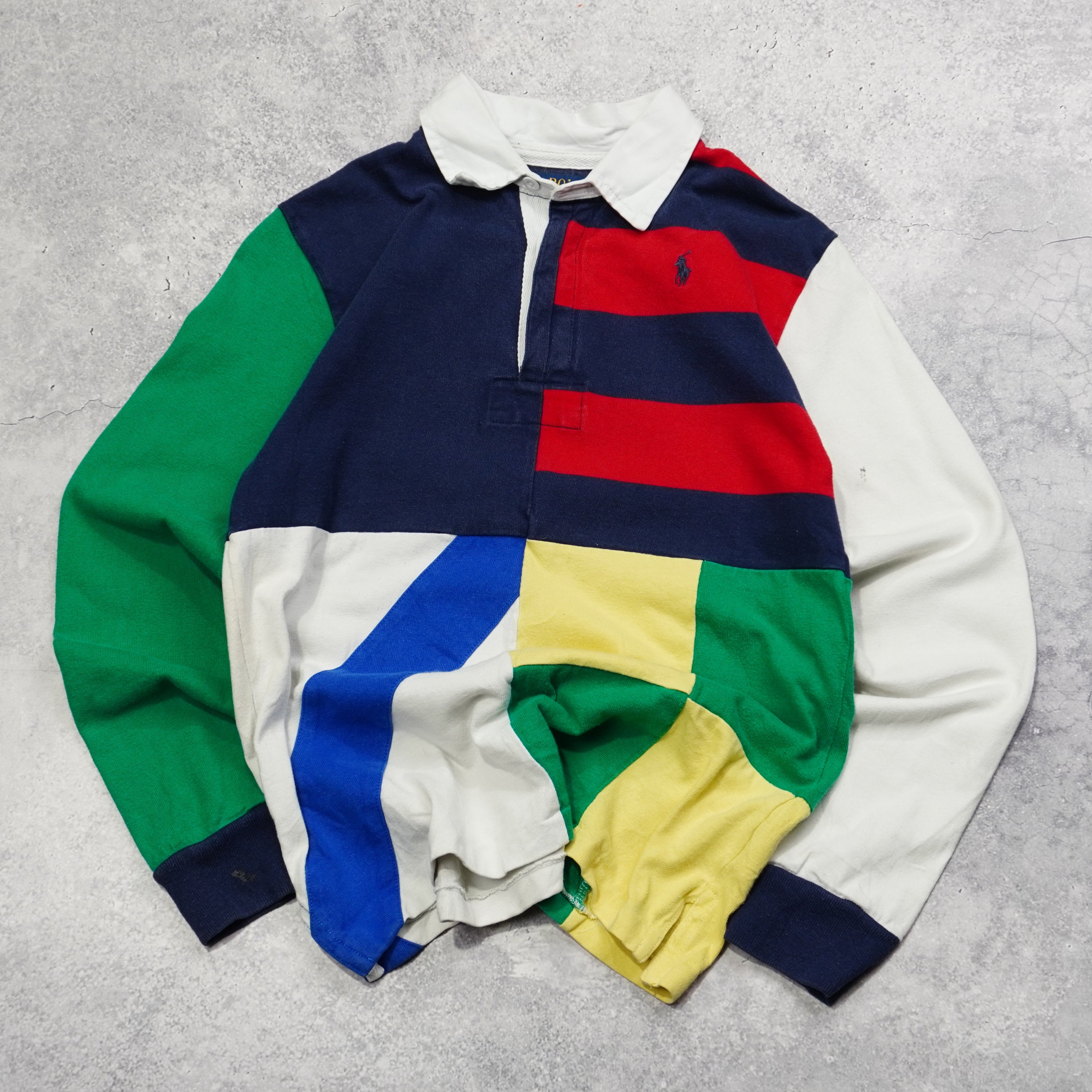 2000s Polo Ralph Lauren Color Blocked Polo