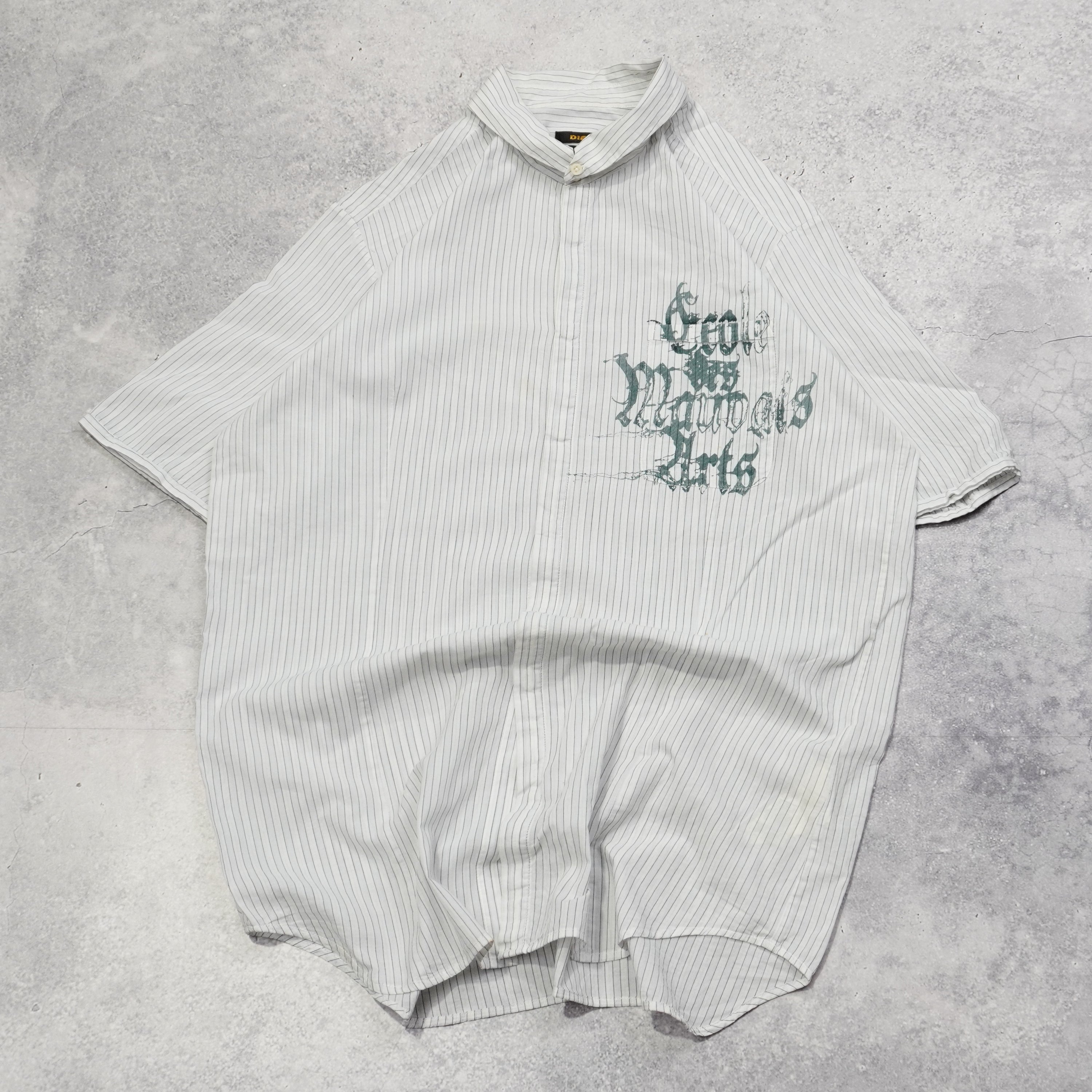 Diesel Graphic Embroidered Button Up