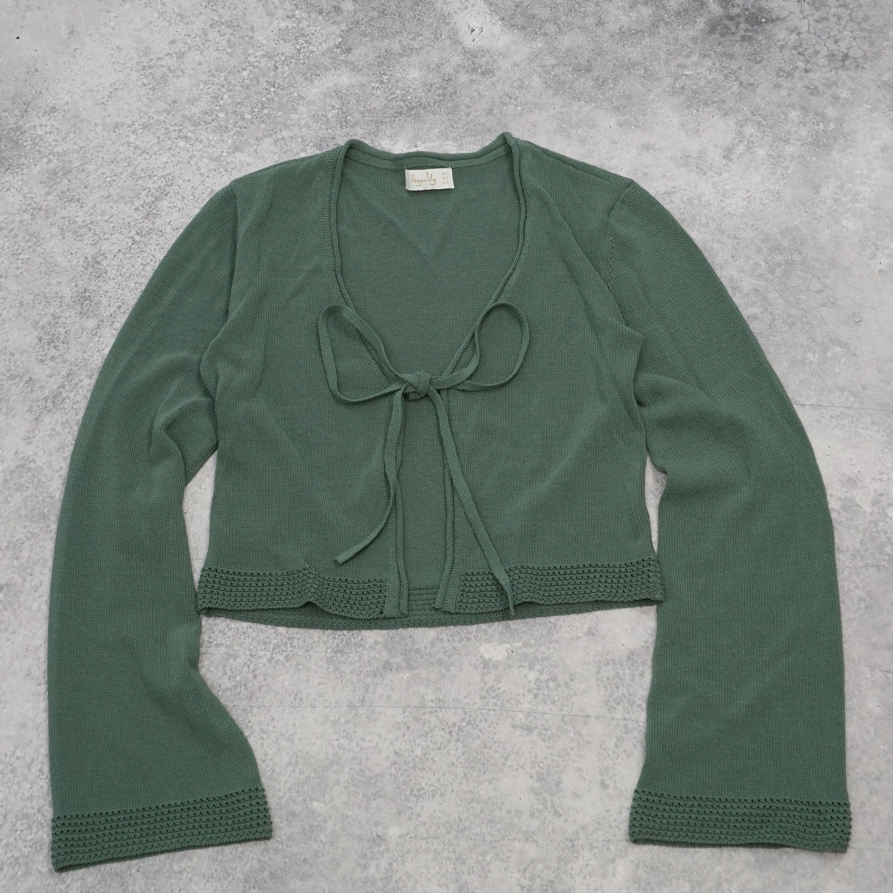Tigerlily Cropped Tie-Up Knit