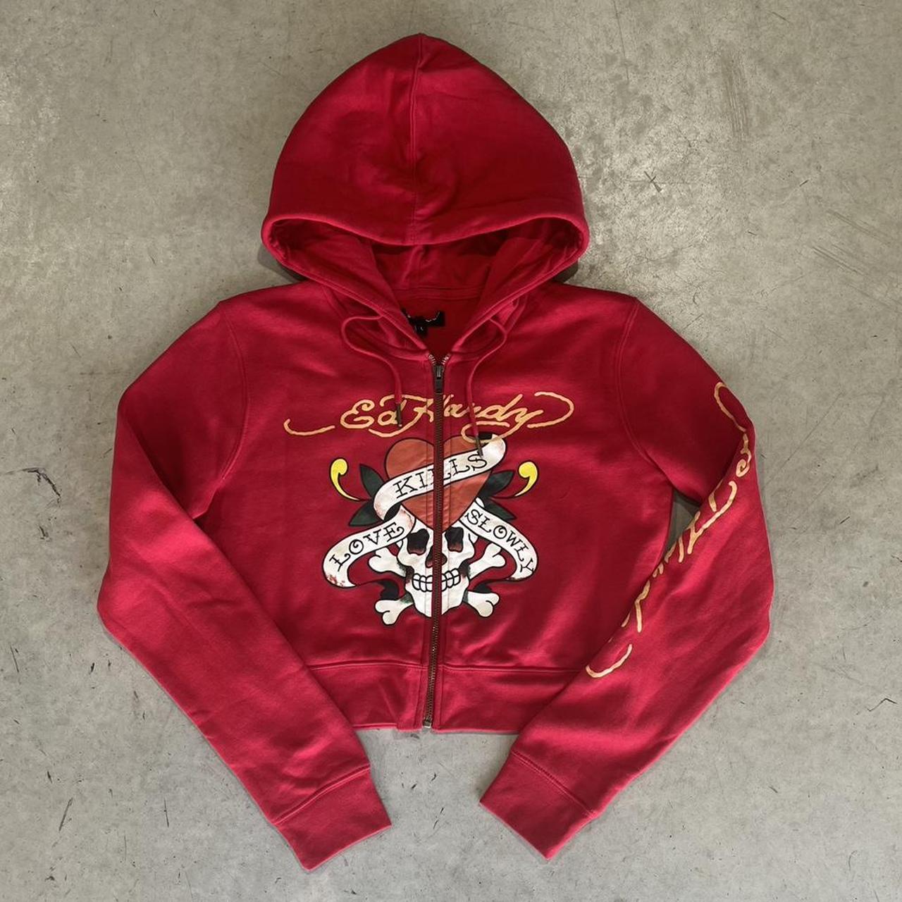 2000s Ed Hardy Graphic Hoodie Zip Up