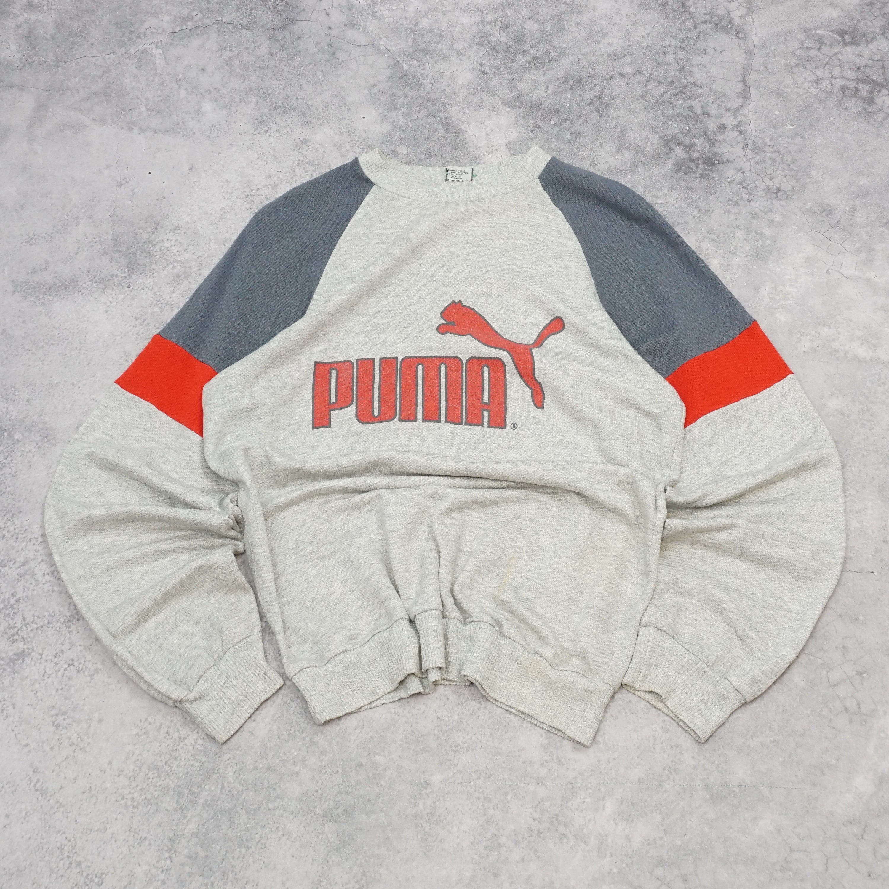 2000s Puma Graphic Color Blocked Crewneck