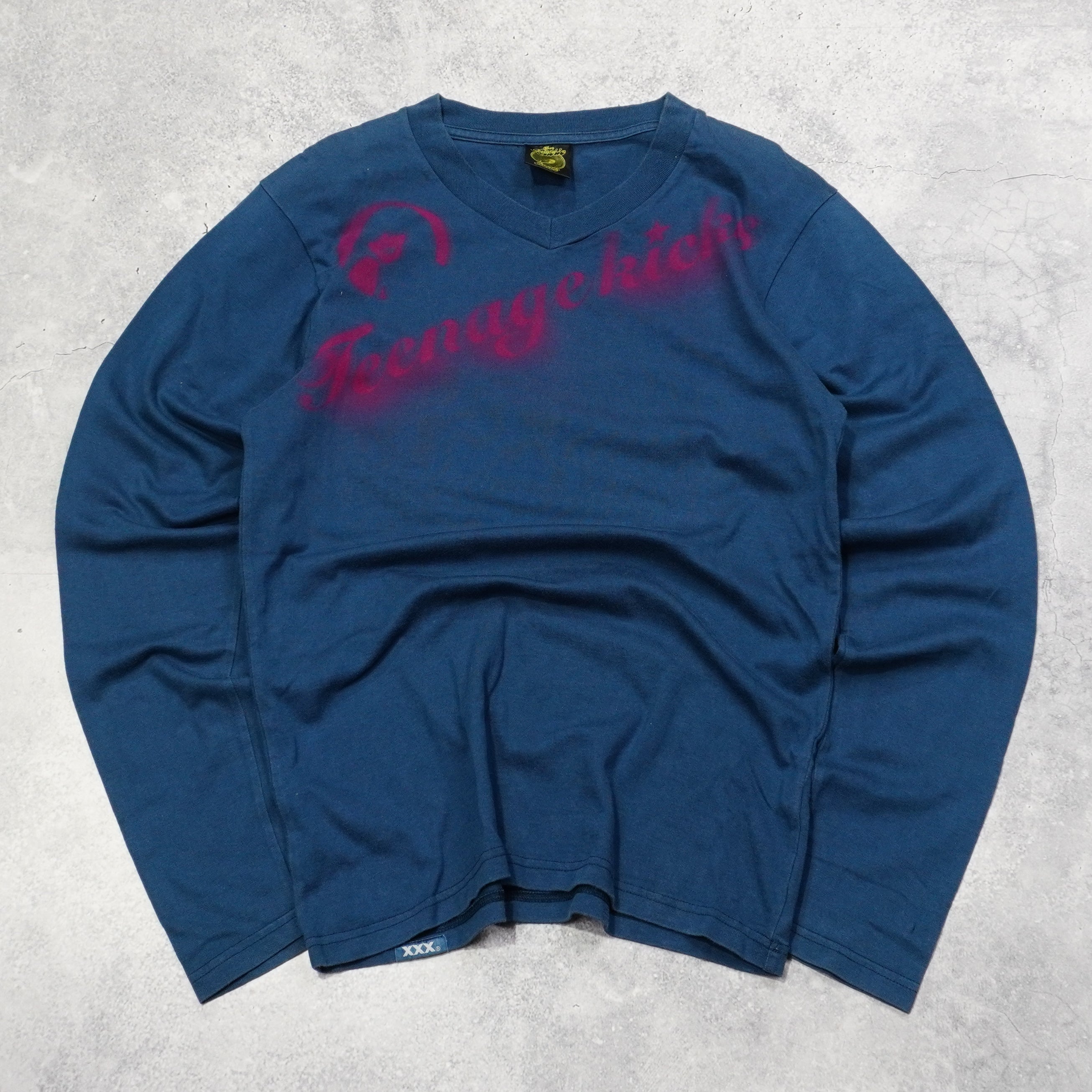 Hysteric Glamour V-Neck T-Shirt Long Sleeve