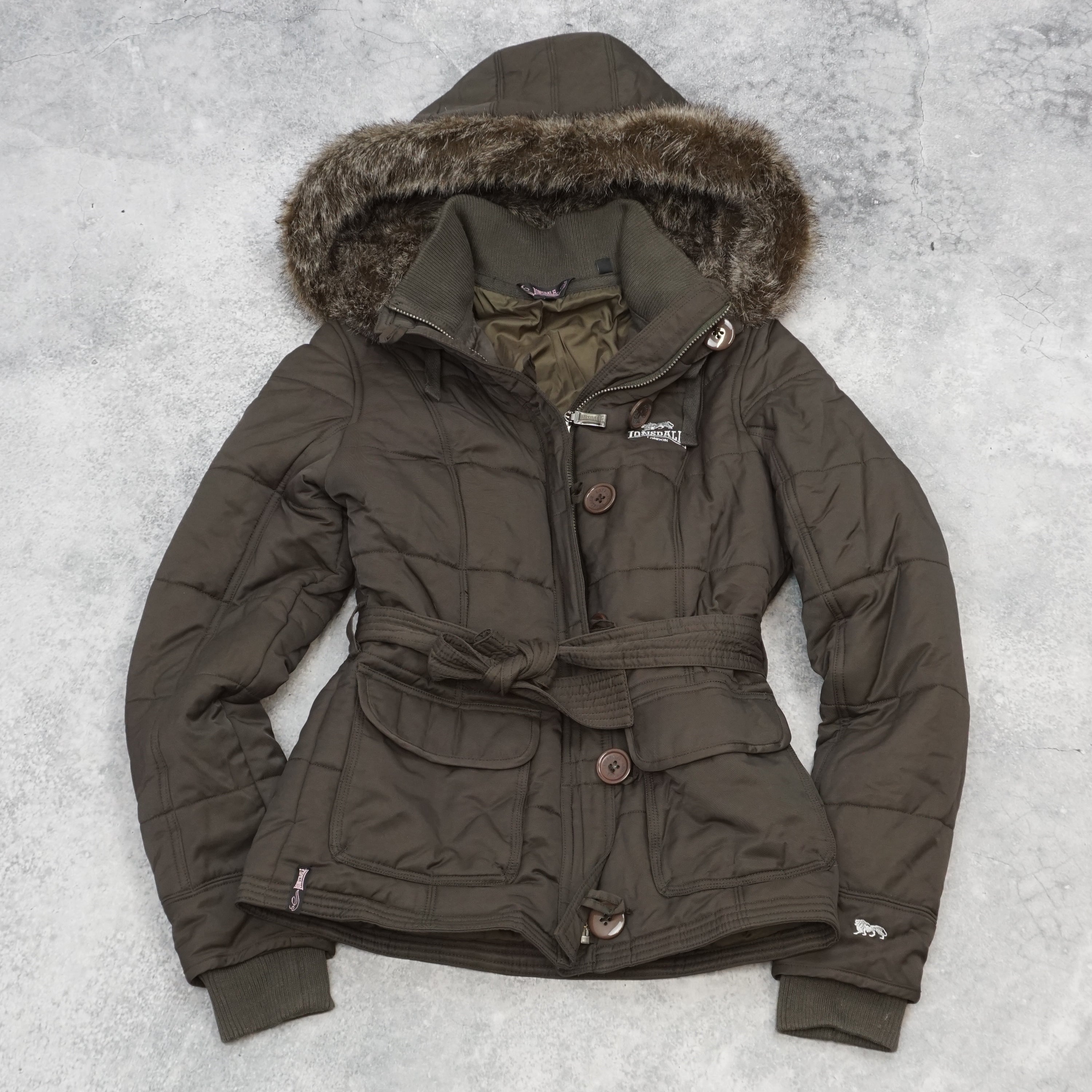 Lonsdale Padded Hooded Coat