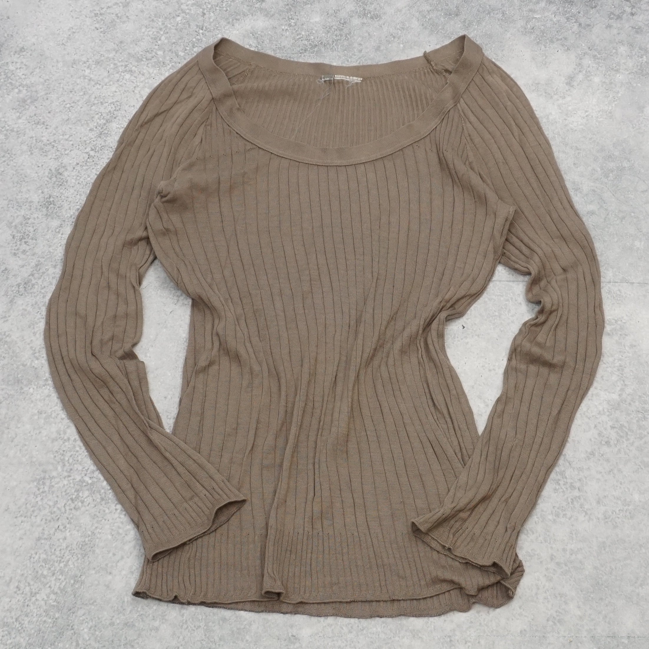 Ribbed Long Sleeve Top
