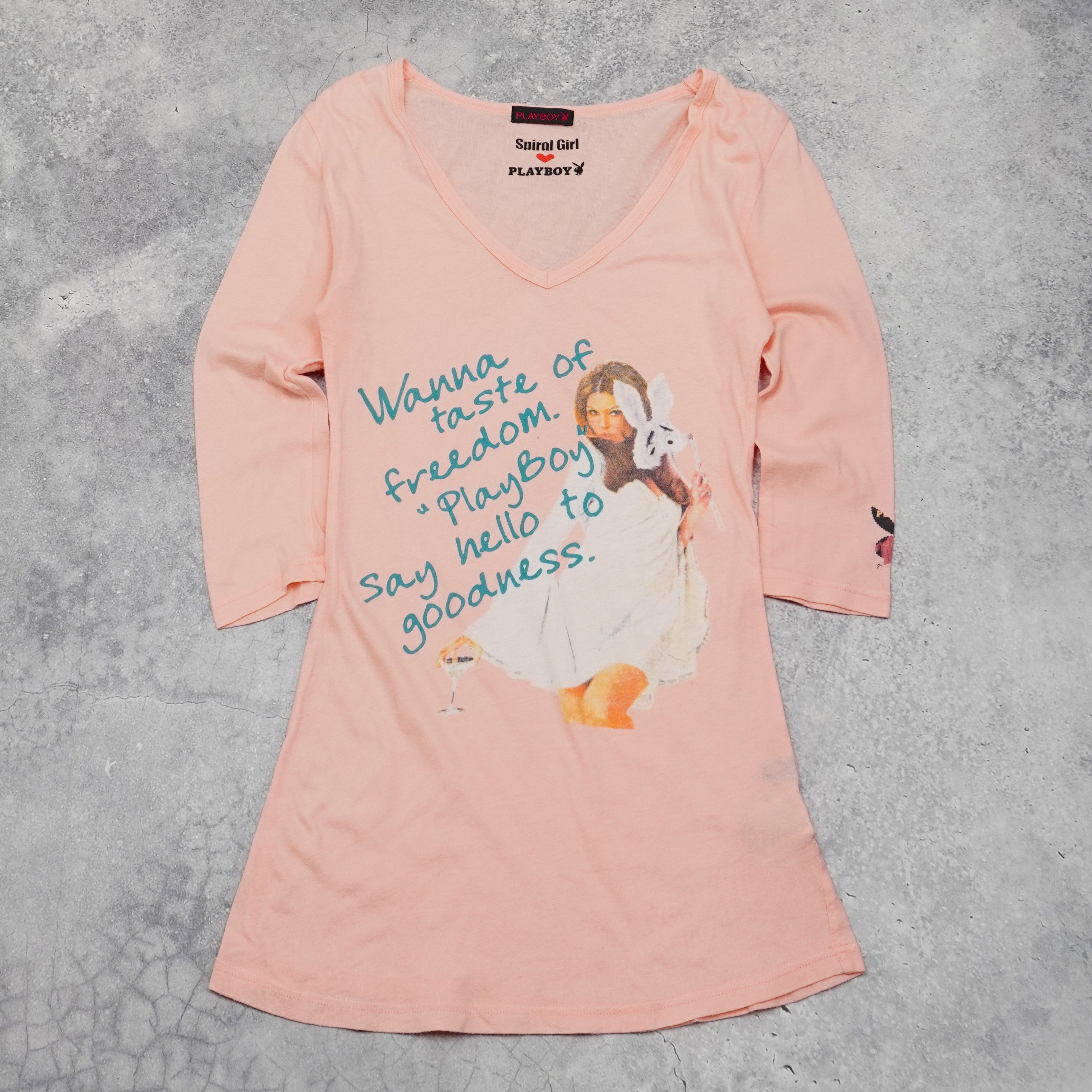 2000s Playboy Spiral Girl Top