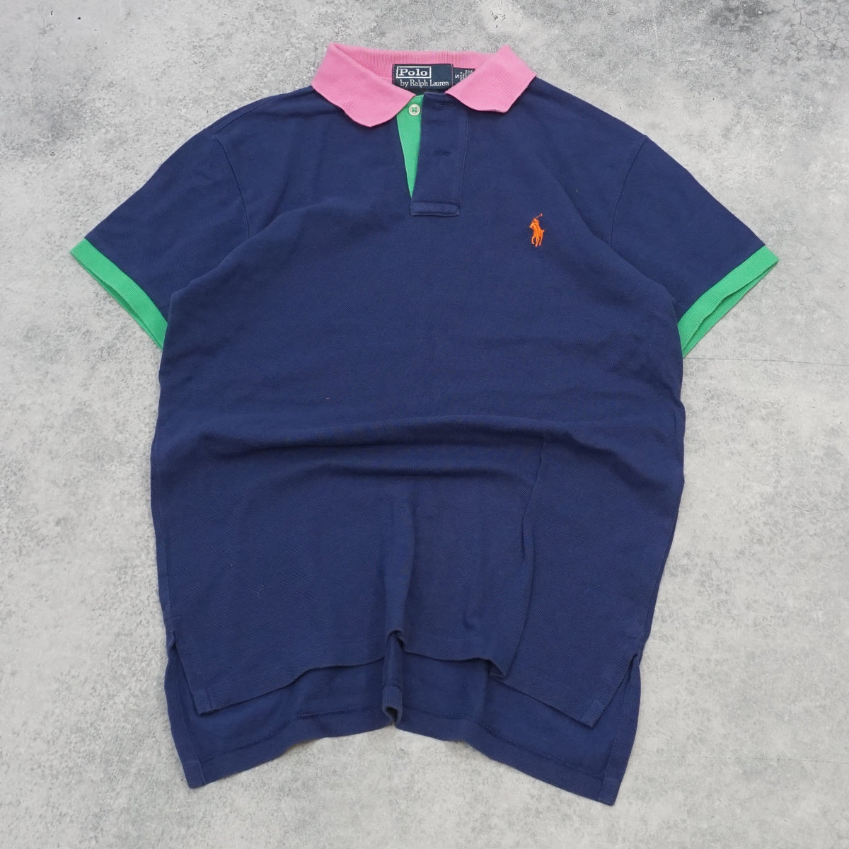 90s Polo Ralph Lauren Colour Block Custom Fit Polo