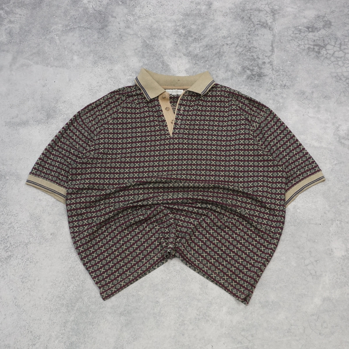 90s Casual Classics All-Over Pattern Polo
