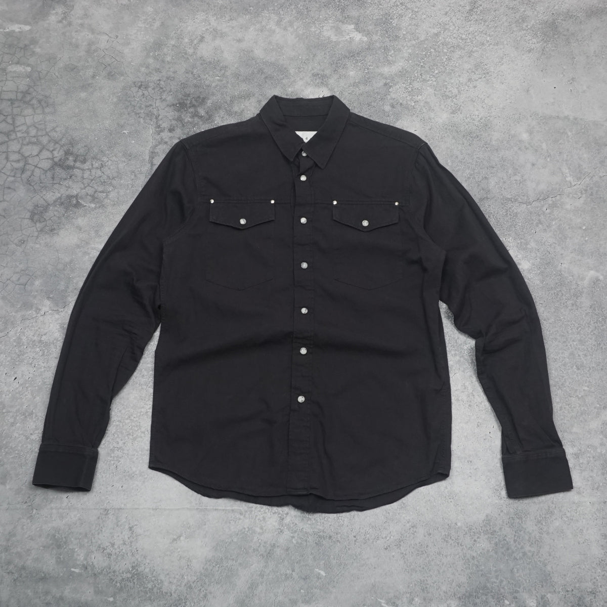 Sandro Faded Black Button Up