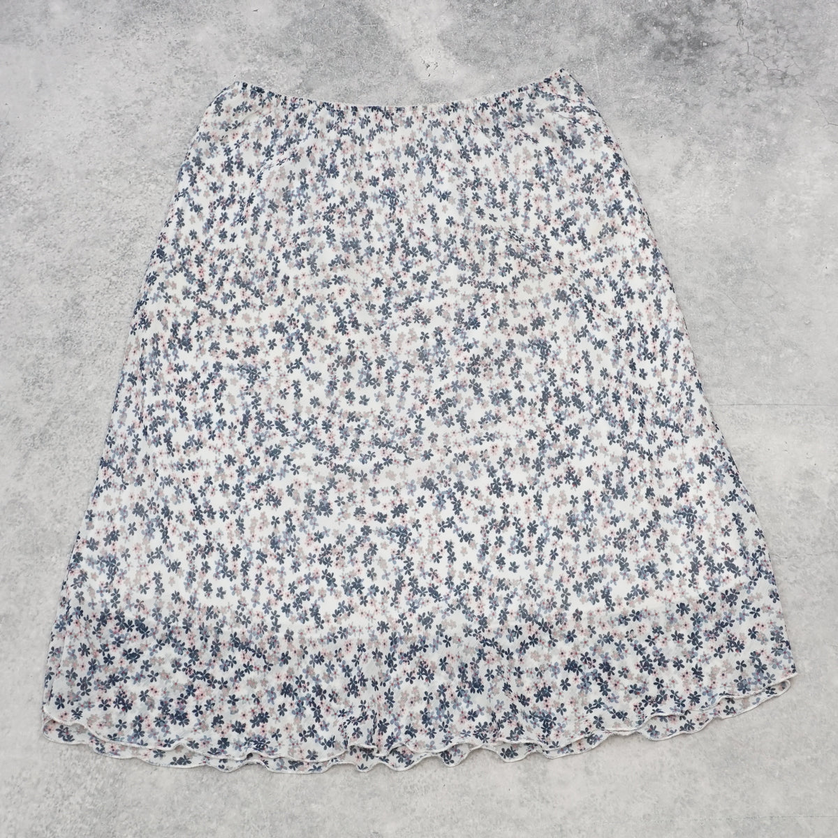 Floral Sheer Midi Skirt