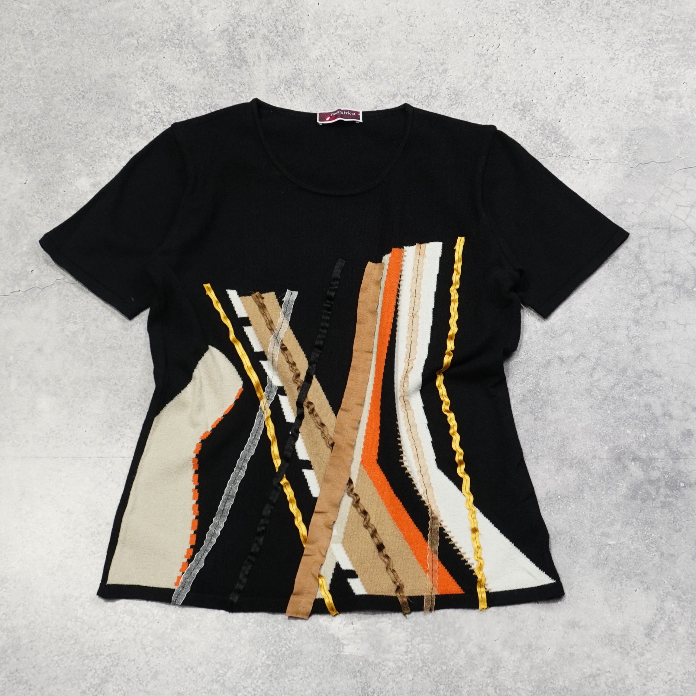 2000s Fausta Tricot Textured Top