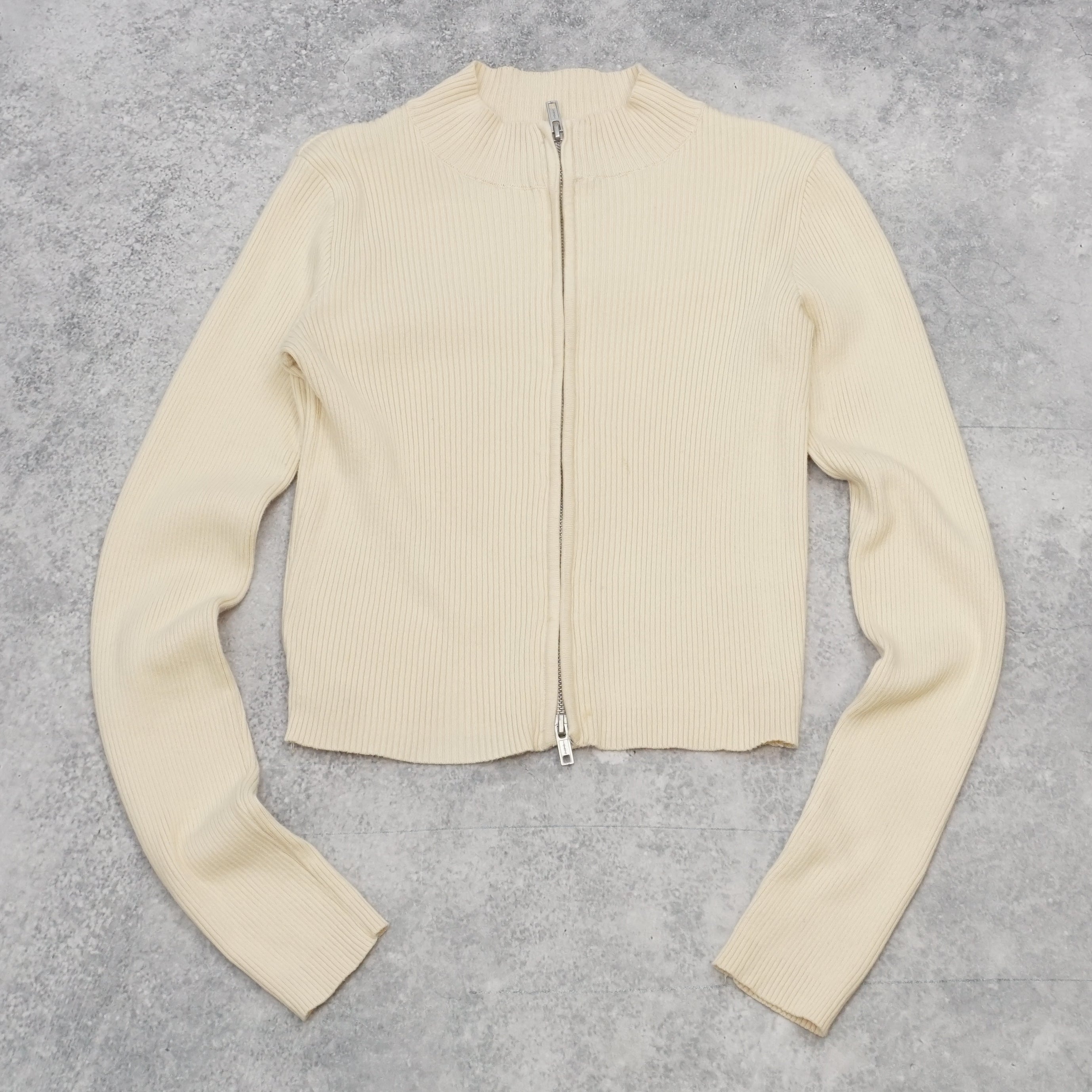 Brandy Melville Ribbed Zip Up