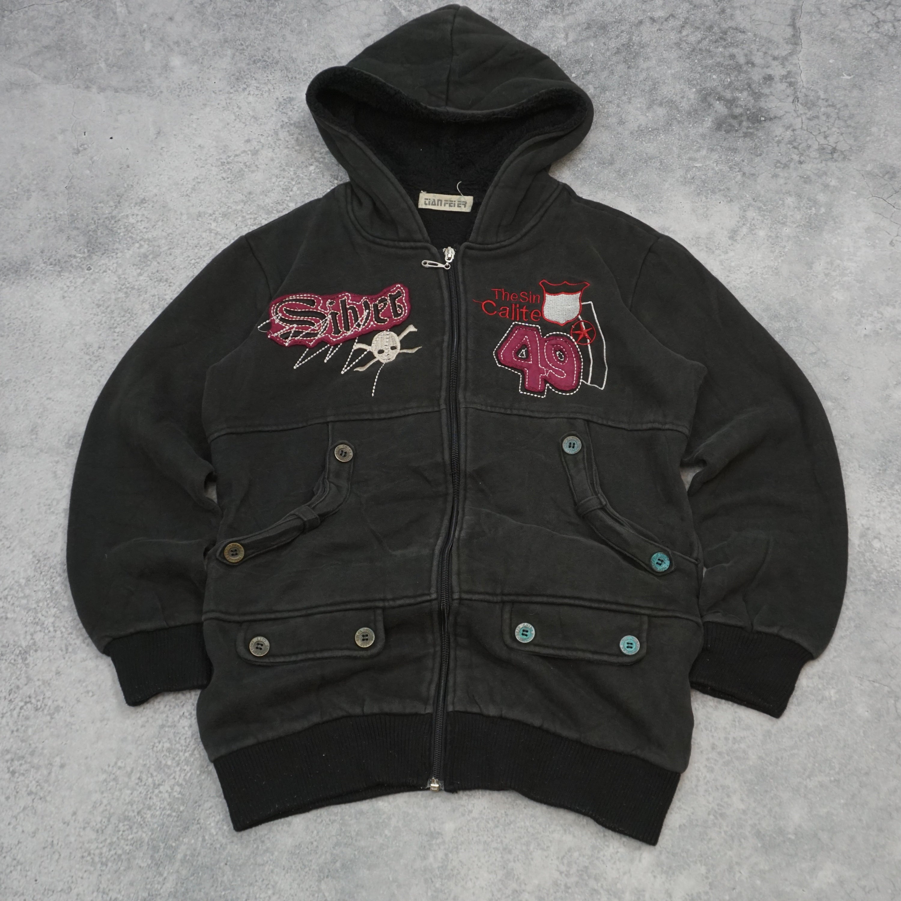 Cian Peier Graphic Embroidered Hoodie