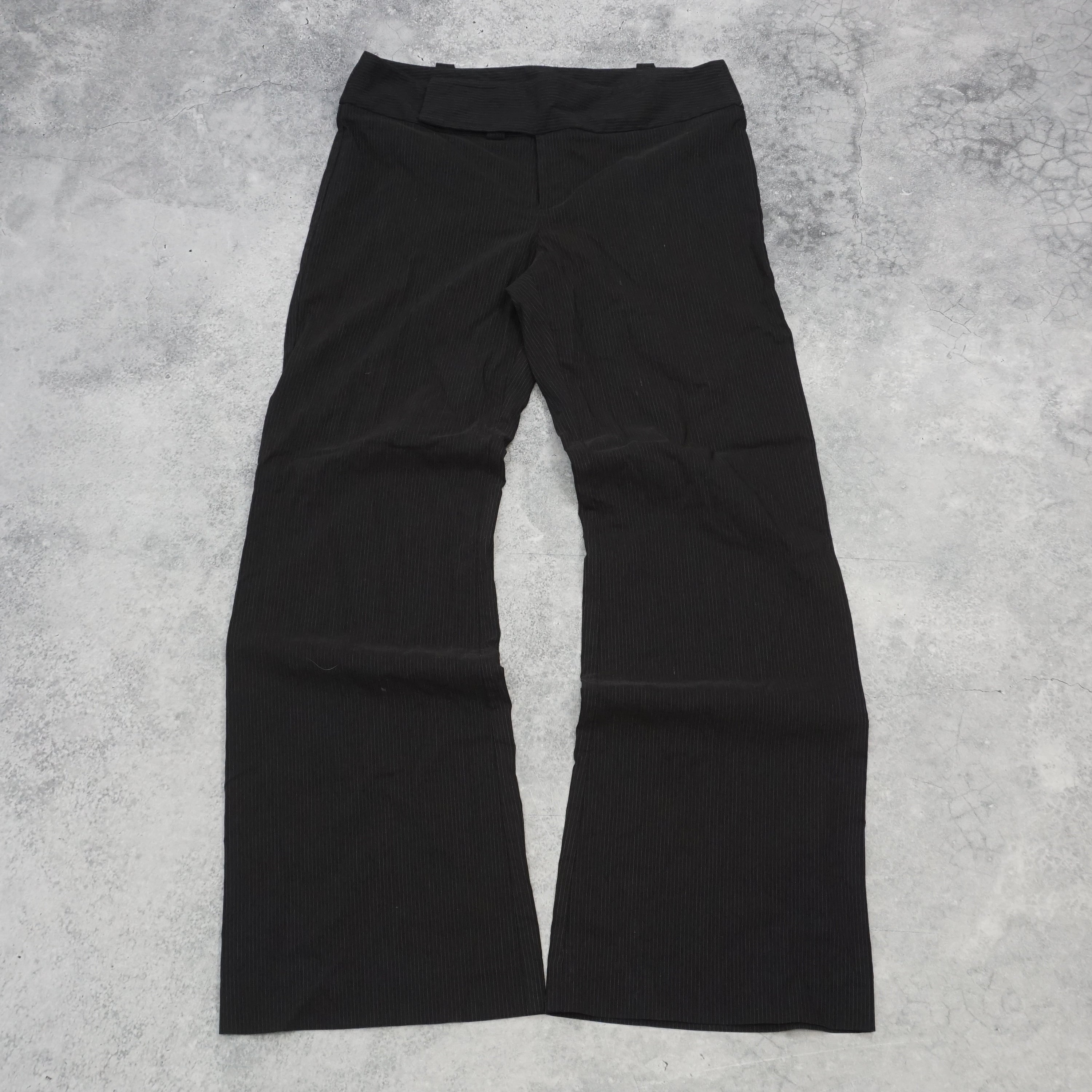 2000s Cue Pinstripe Flare Pants