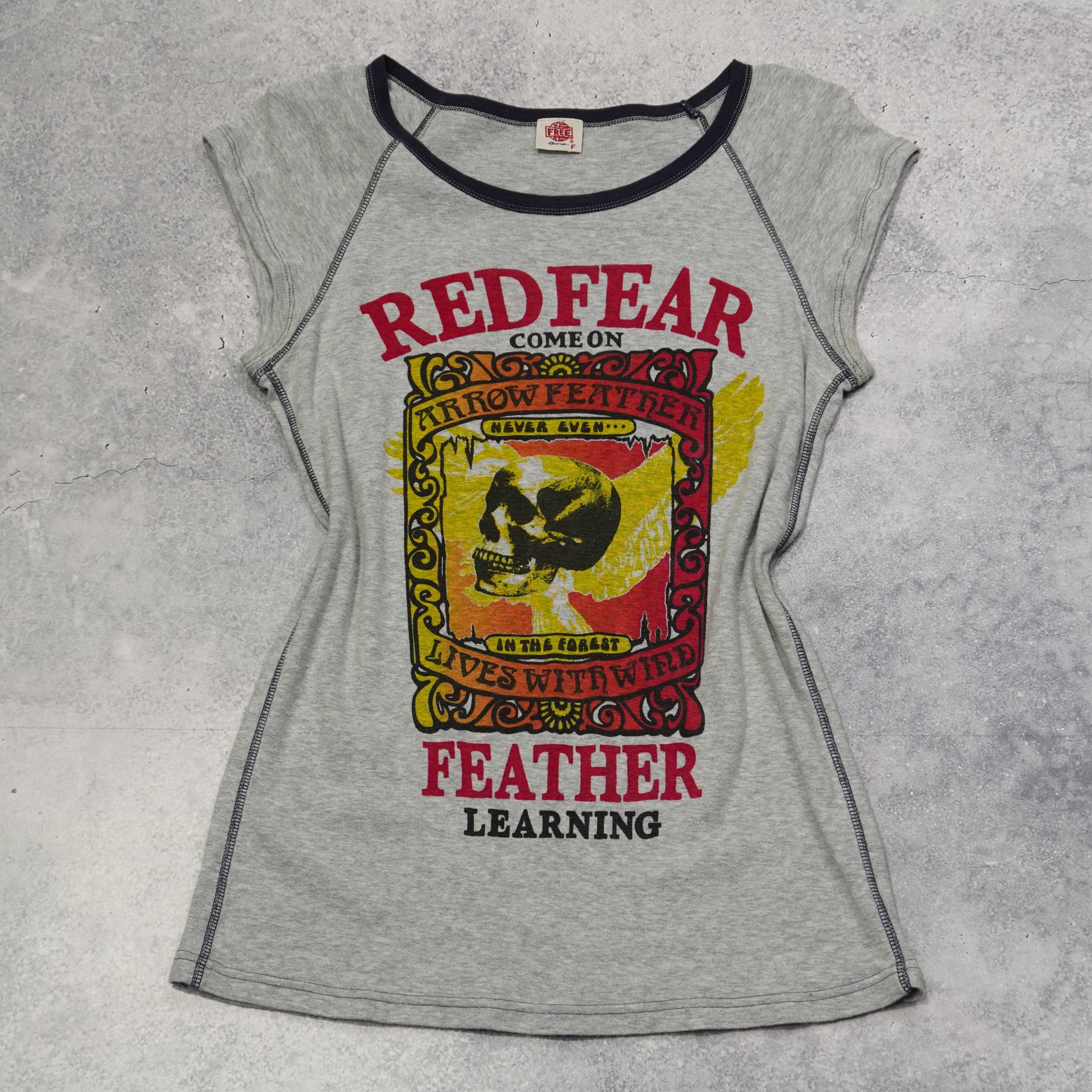 Free Red Fear Top