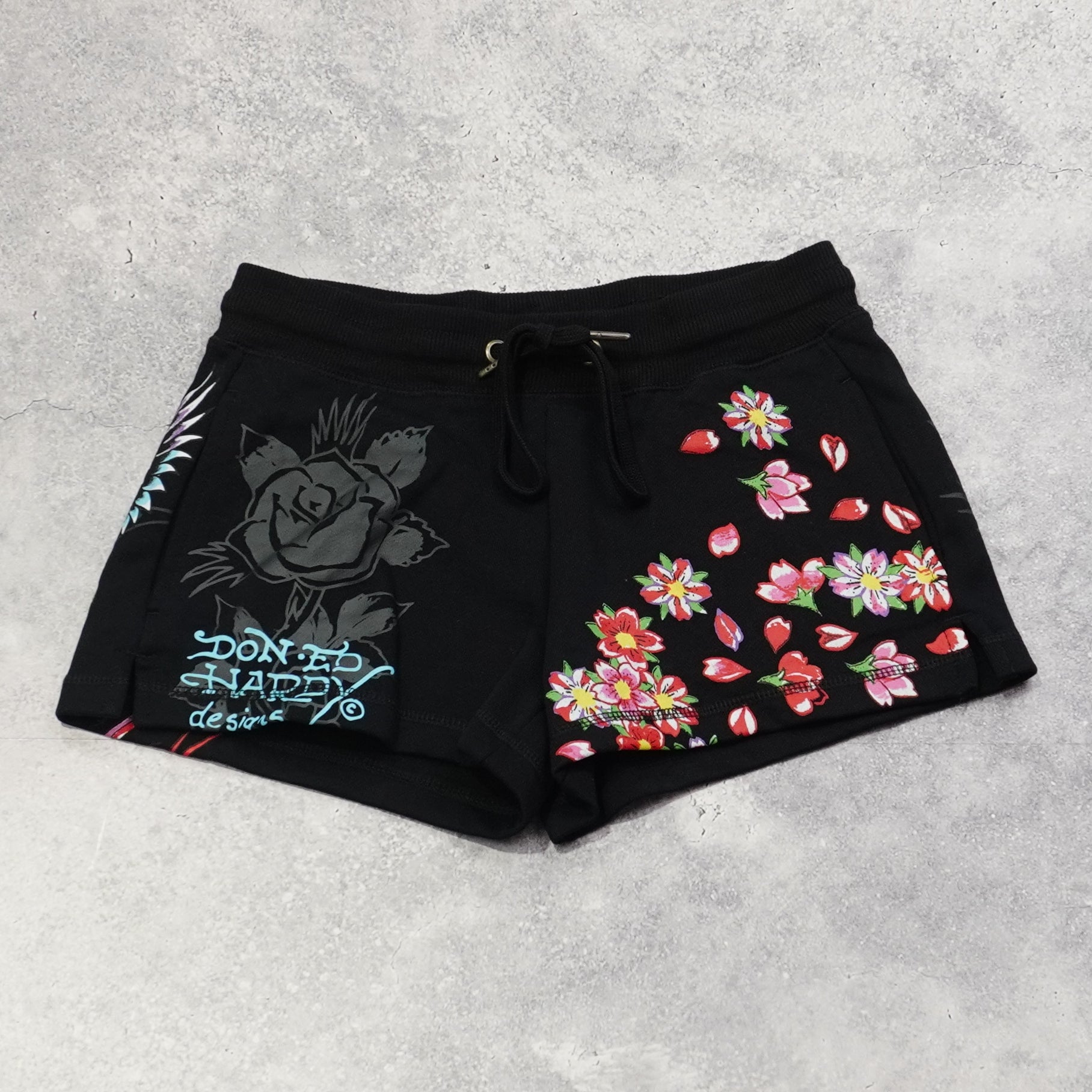 Ed Hardy Graphic Floral Shorts