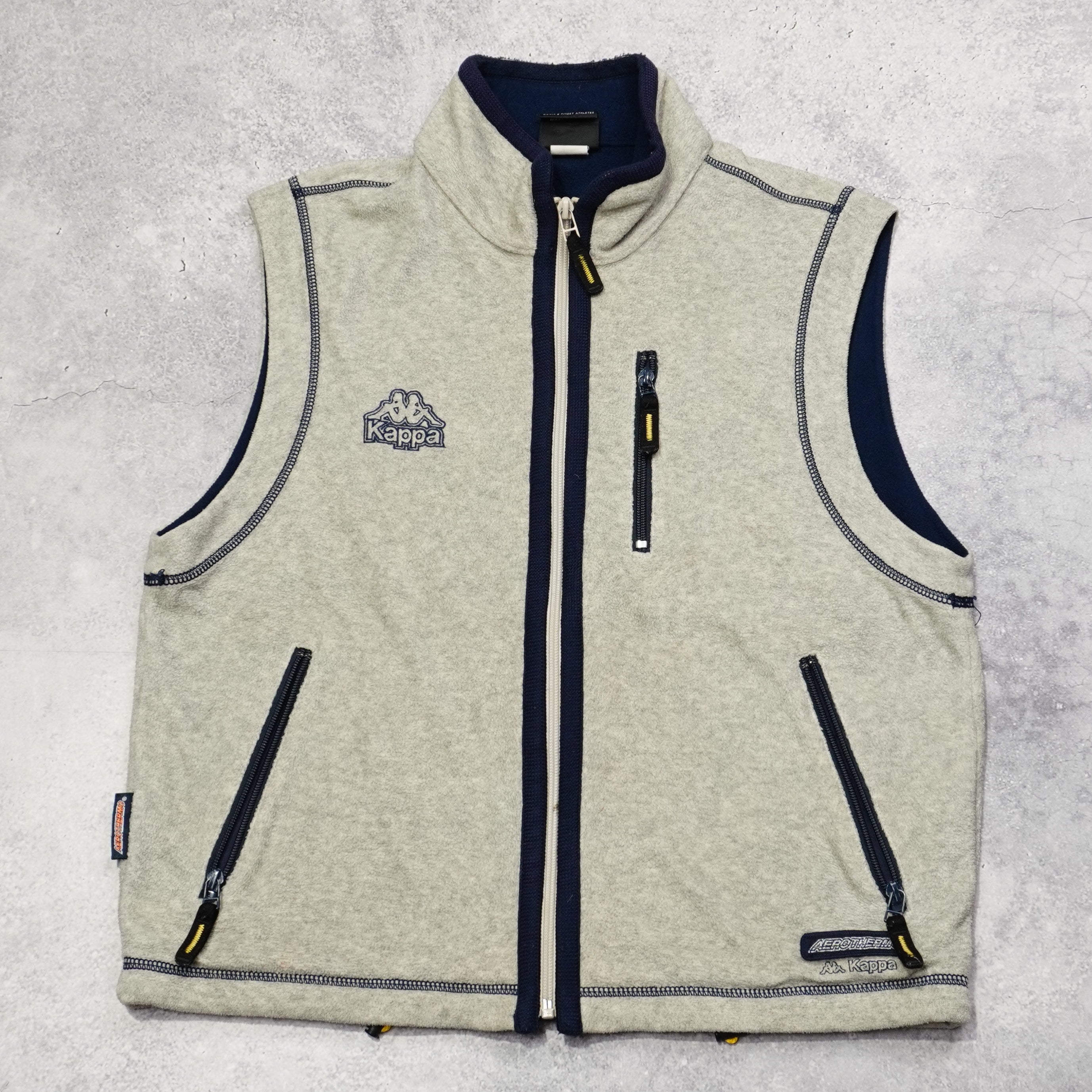 2000s Kappa Fleece Zip Up Vest