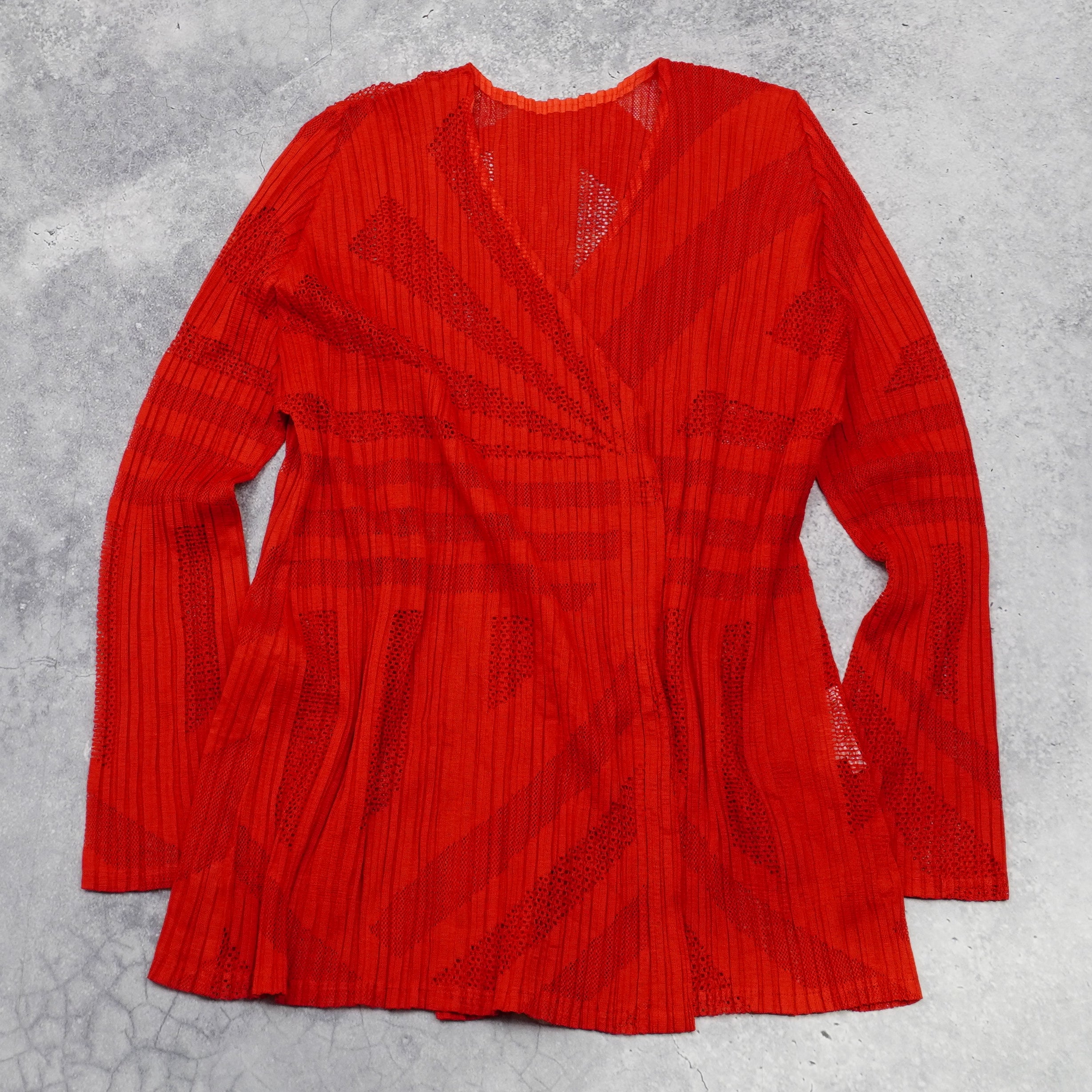 Issey Miyake Pleats Please Cardigan