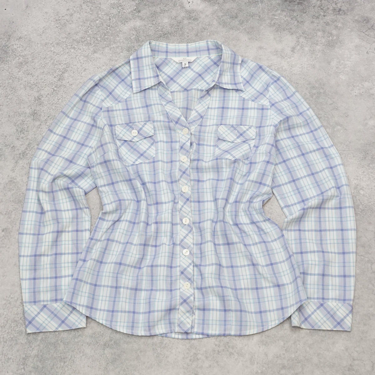 Allz Collection Plaid Fitted Shirt